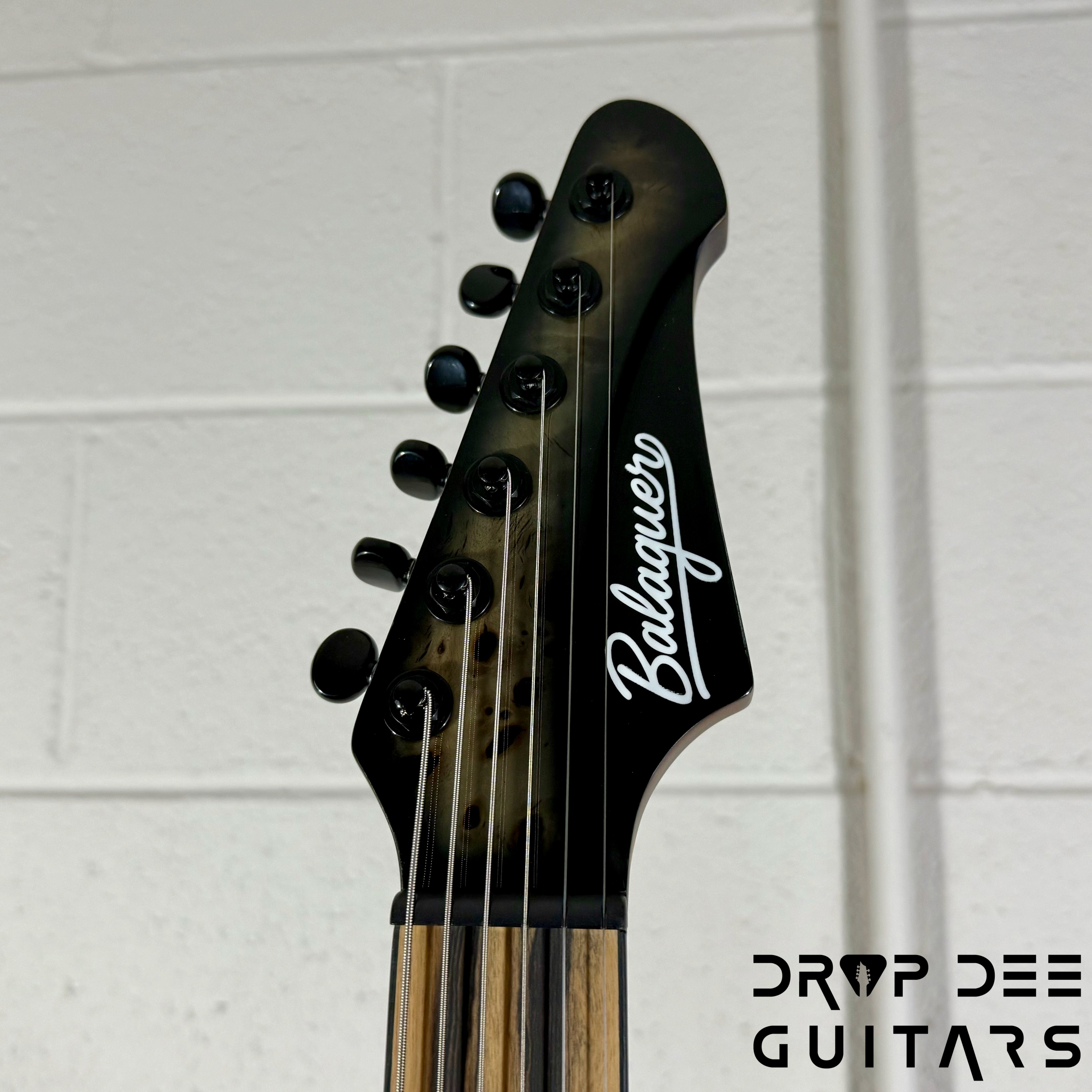 Balaguer DDG Exclusive Select Series Growler Baritone Electric Guitar w/ Bag - See-Thru Two-Tone Black Edge Burst