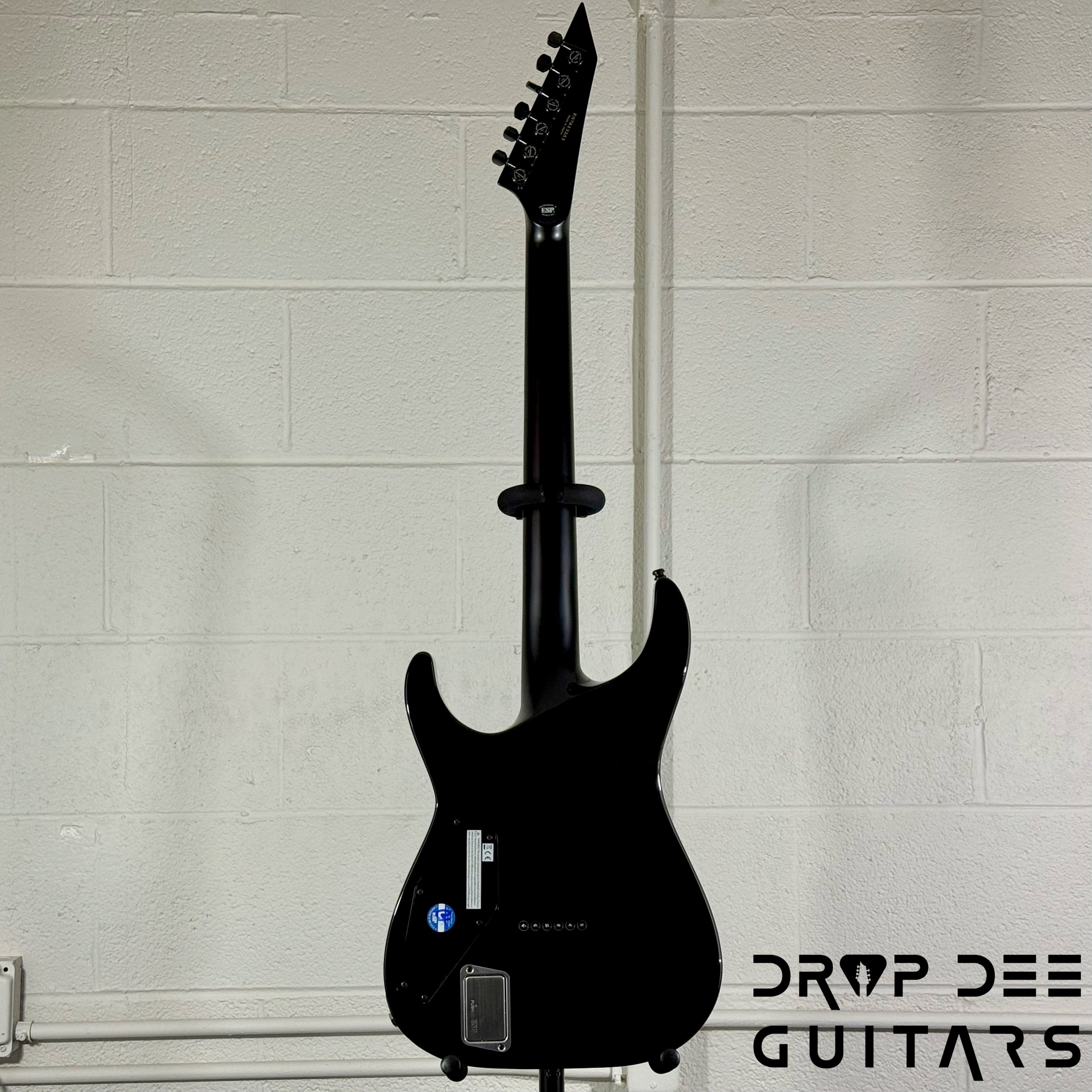 ESP E-II M-I NT QM Electric Guitar w/ Case - See Thru Black Sunburst