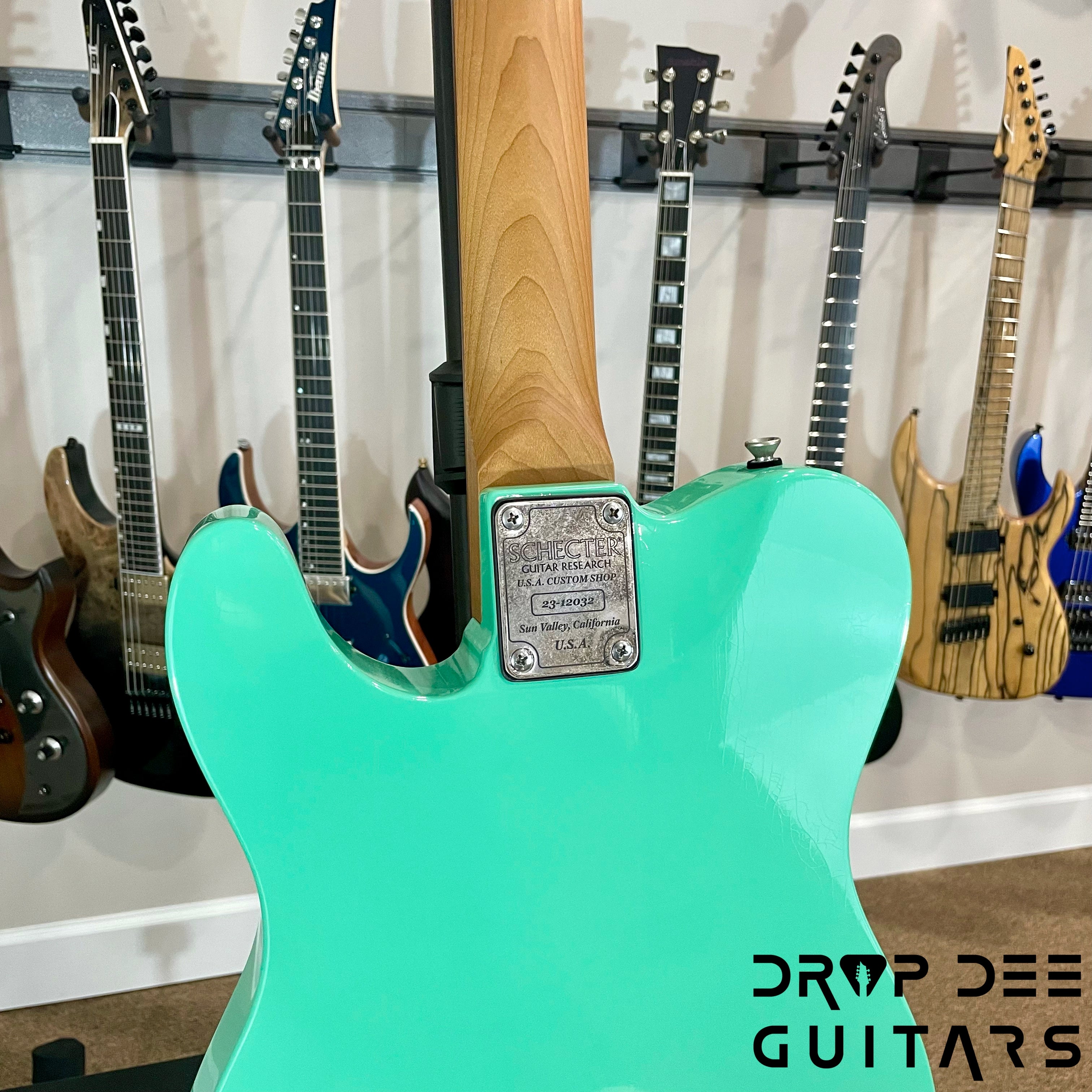 Schecter Custom Shop PT Wembley Studio Electric Guitar w/ Case - Seafoam Green Aged Nitro