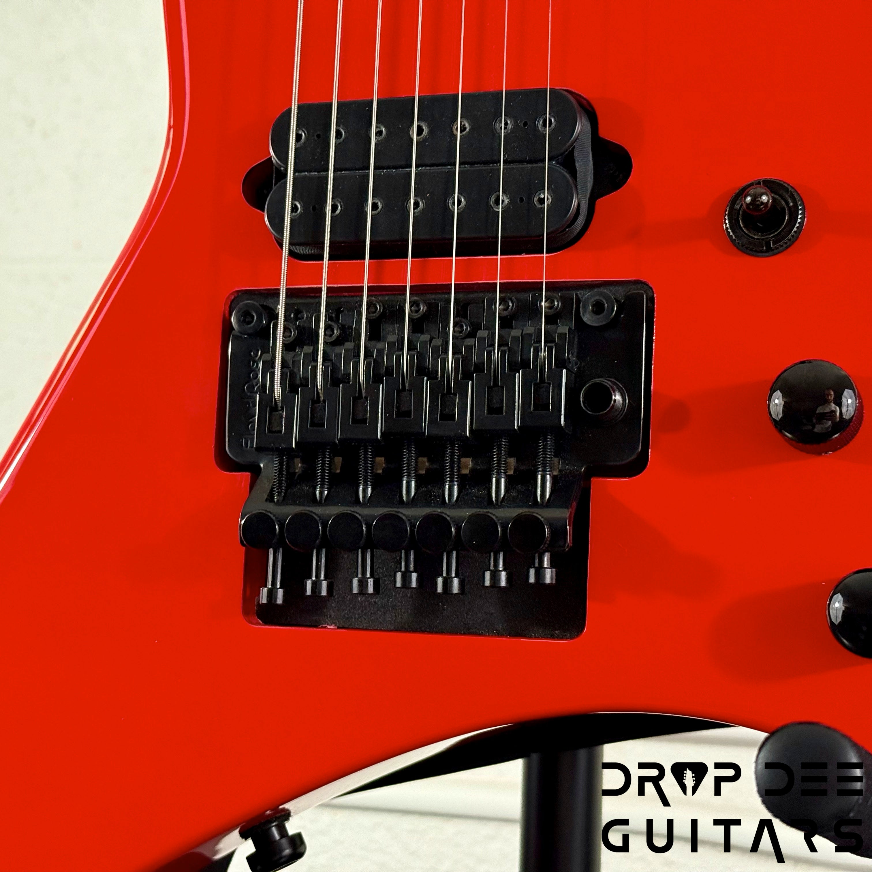 Jackson Pro Series Dave Davidson Signature WR7 Baritone 7-String Electric Guitar w/ Bag - Ferrari Red