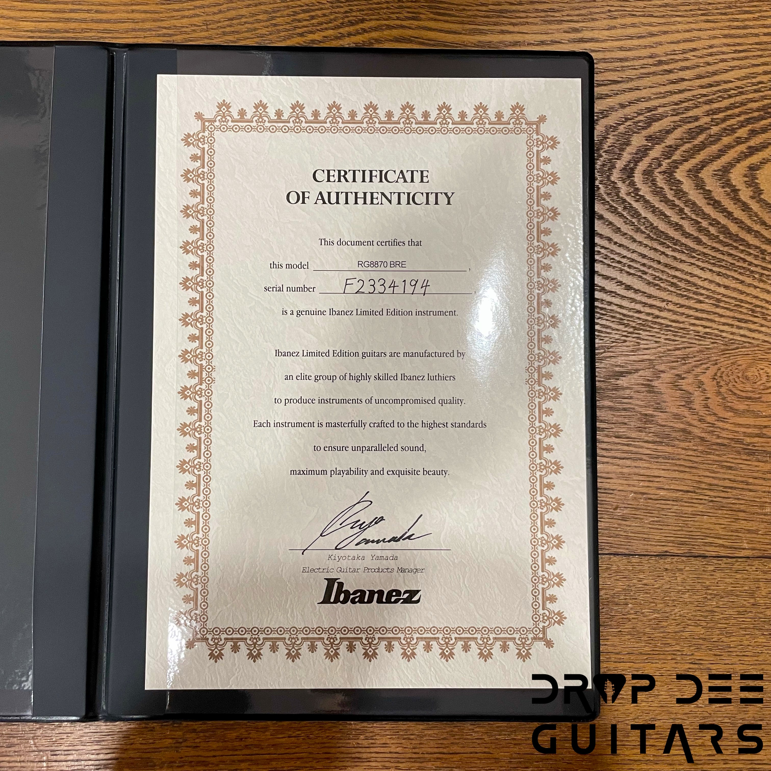 Ibanez Axe Lab Design RG8870 Electric Guitar w/ Case