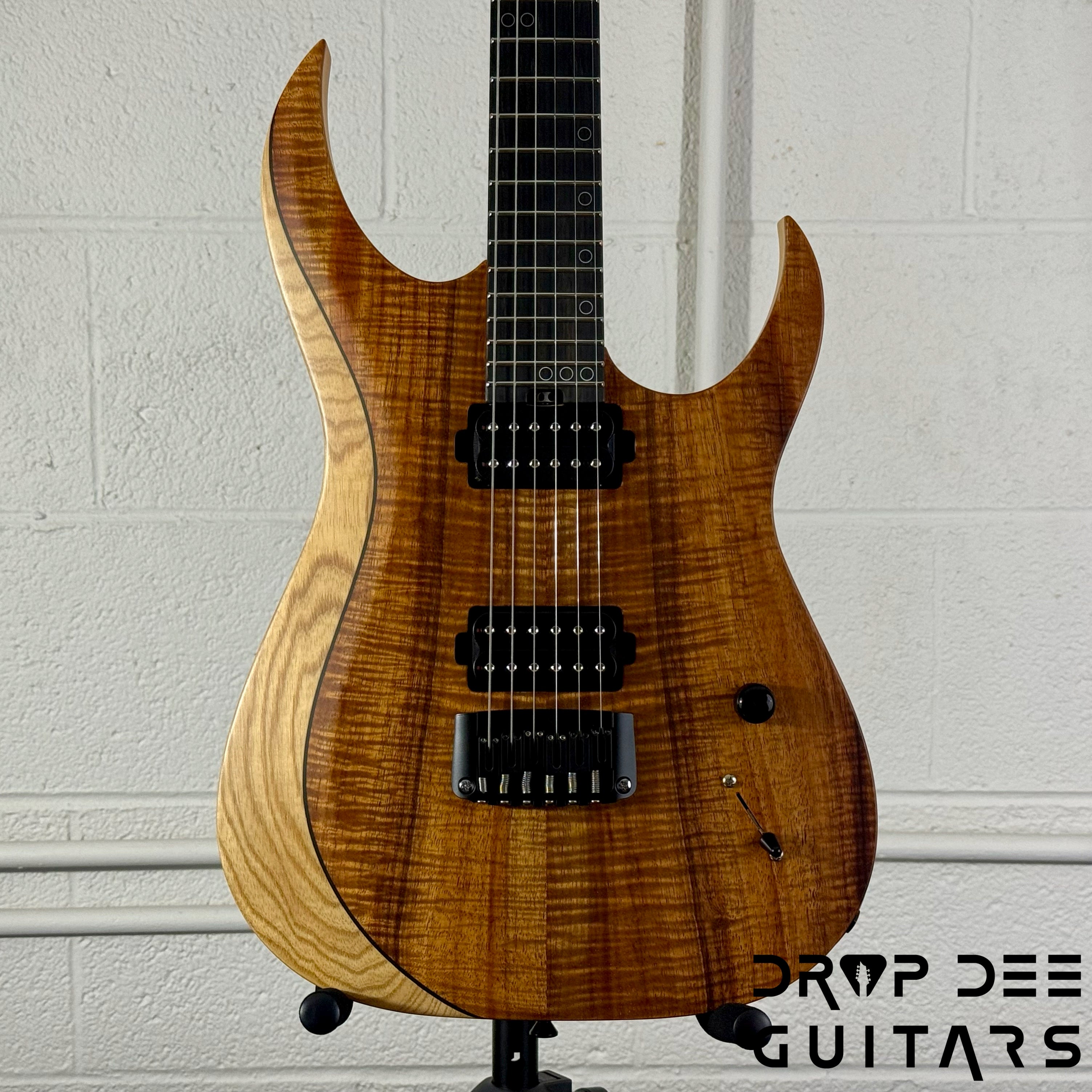 Schecter Custom Shop Sunset Extreme Exotic Electric Guitar w/ Case - Koa Vintage Natural Satin