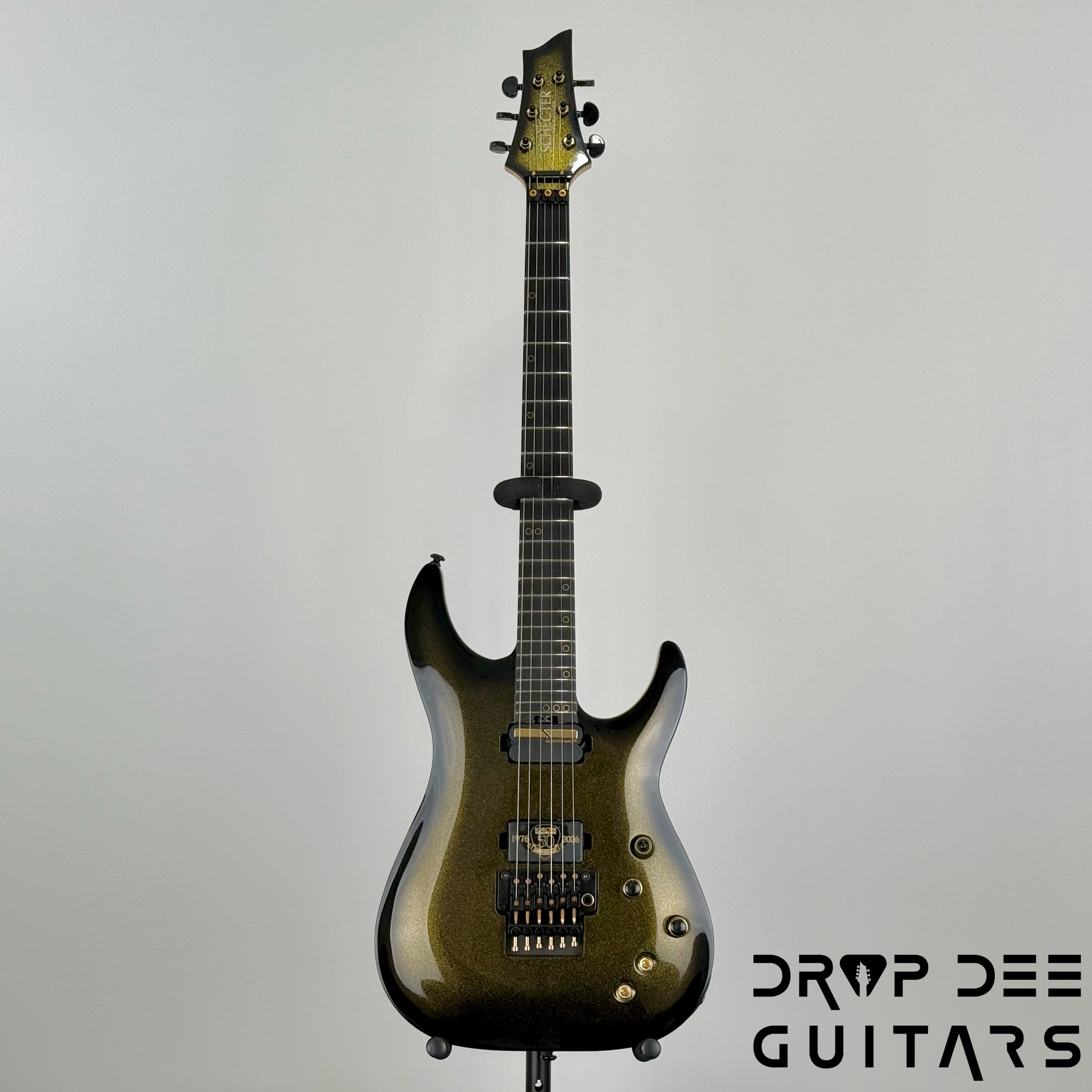 Schecter Diamond Series 50th Anniversary C-1 FR-S Electric Guitar - 50th Gold Burst