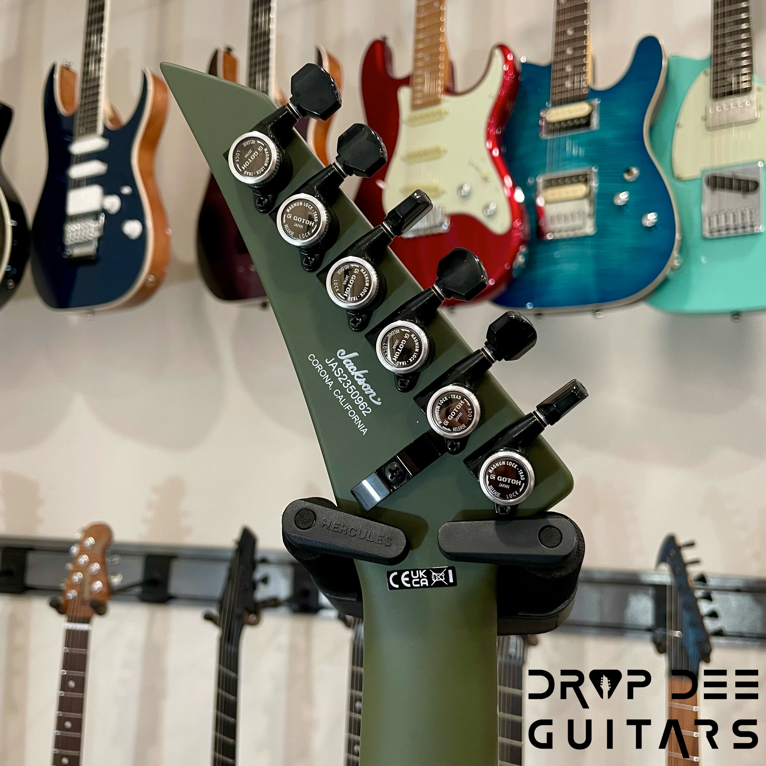 Jackson American Series Soloist SL2MG Electric Guitar w/ Case - Matte Army Drab