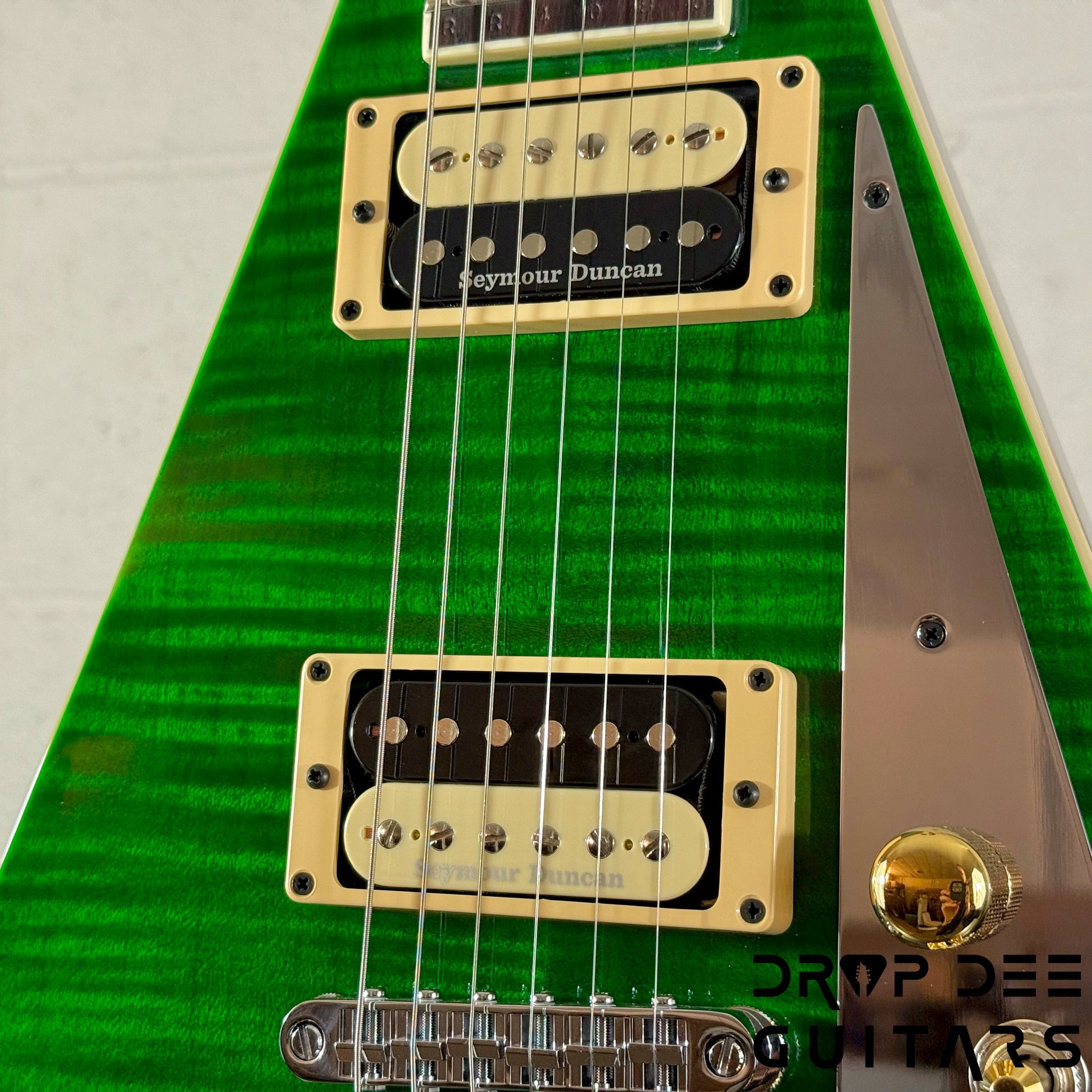Jackson USA Custom Shop Special Edition Rhoads Electric Guitar w/ Case - Trans Green