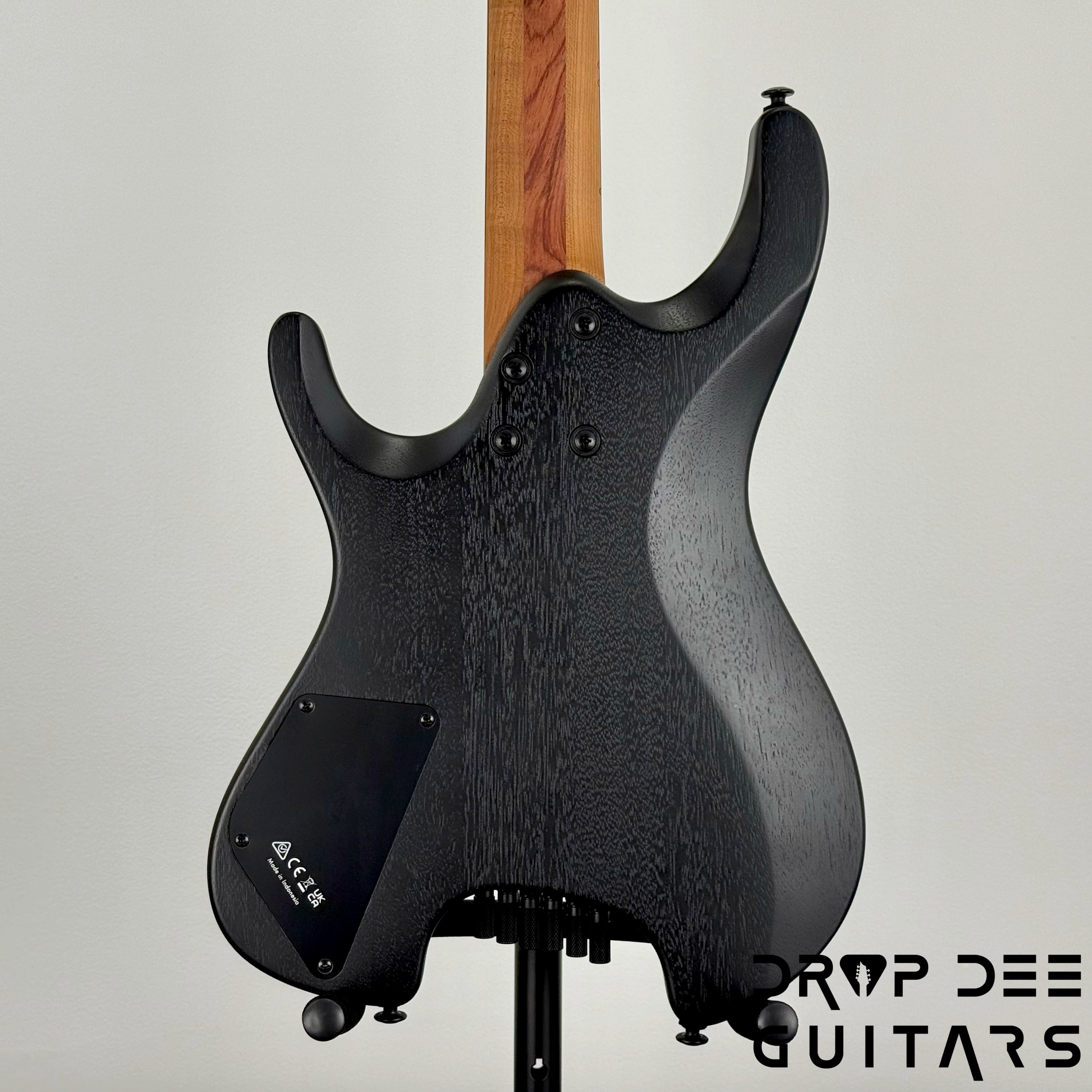 Ibanez Q Series QX52B Multiscale Headless Electric Guitar w/ Bag - Weathered Black