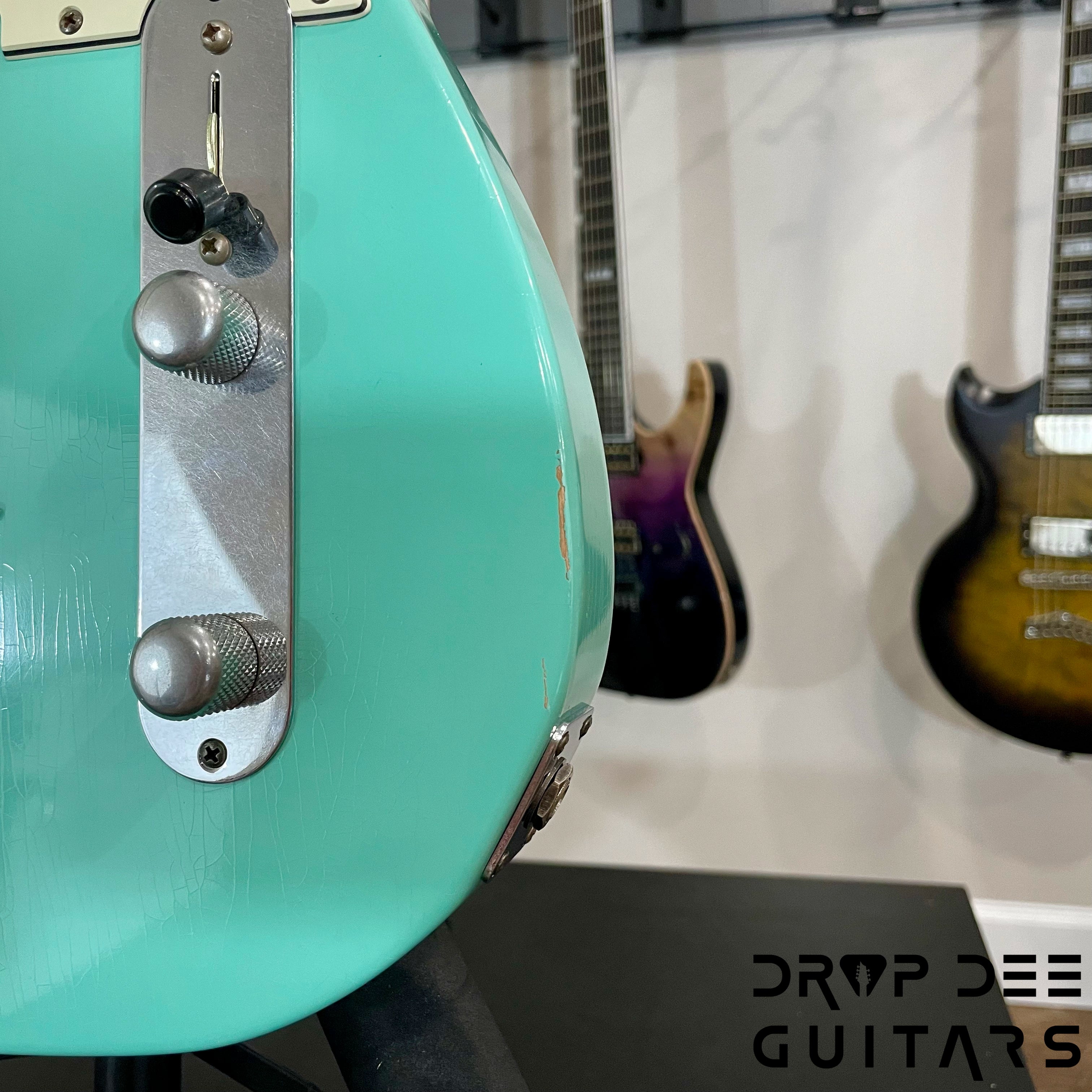 Schecter USA Custom Shop Nick Johnston Signature PT Electric Guitar w/ Case (1026) - Atomic Green Aged Nitro