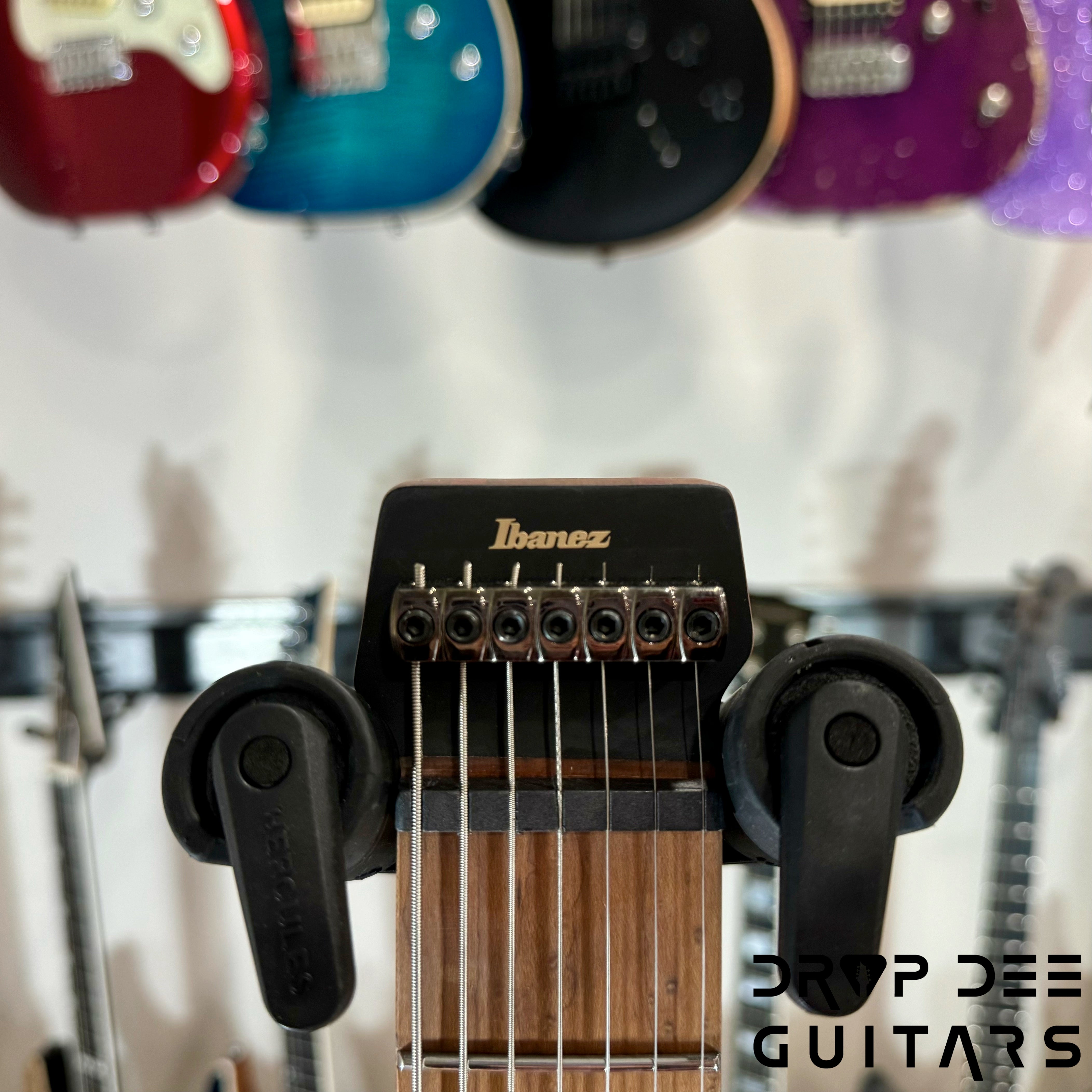 Ibanez Quest Q547PB Headless 7-String Electric Guitar w/ Bag - Cosmic Blue Low Gloss