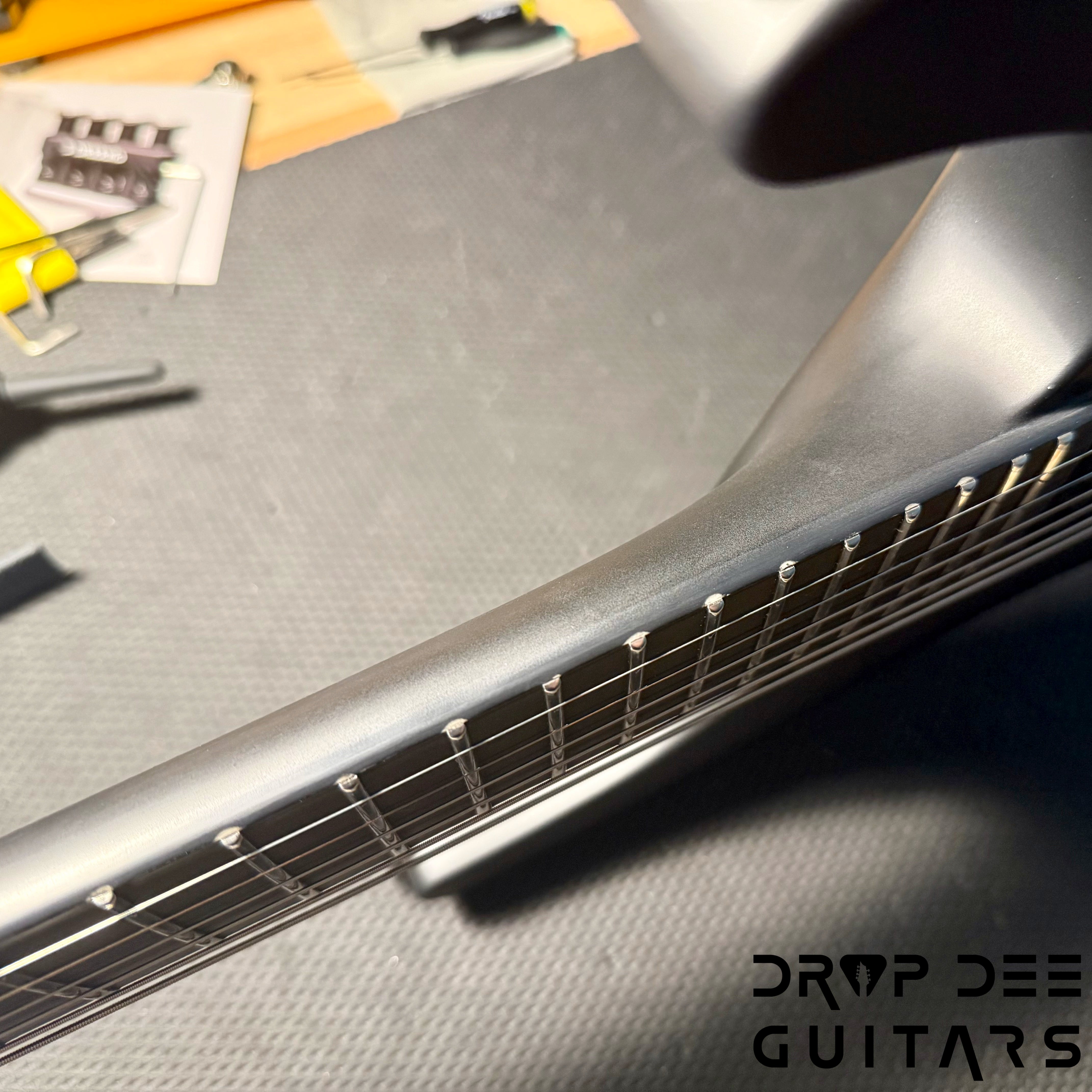 Jackson Custom Shop Soloist FR FMT Electric Guitar w/ Case - Trans Black Burst