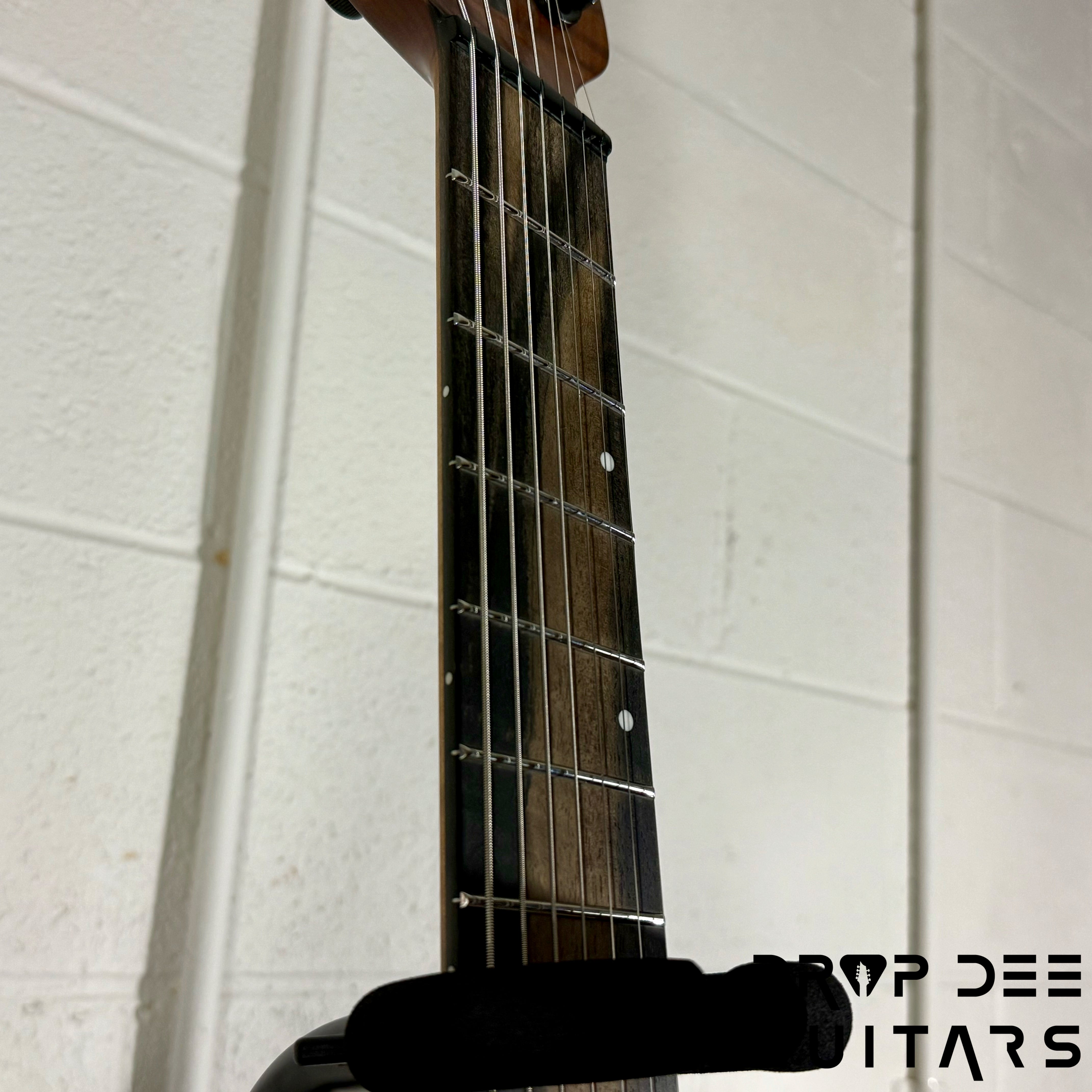 Ernie Ball Music Man Kaizen 7 Multiscale 7-String Electric Guitar w/ Case - Black Limba