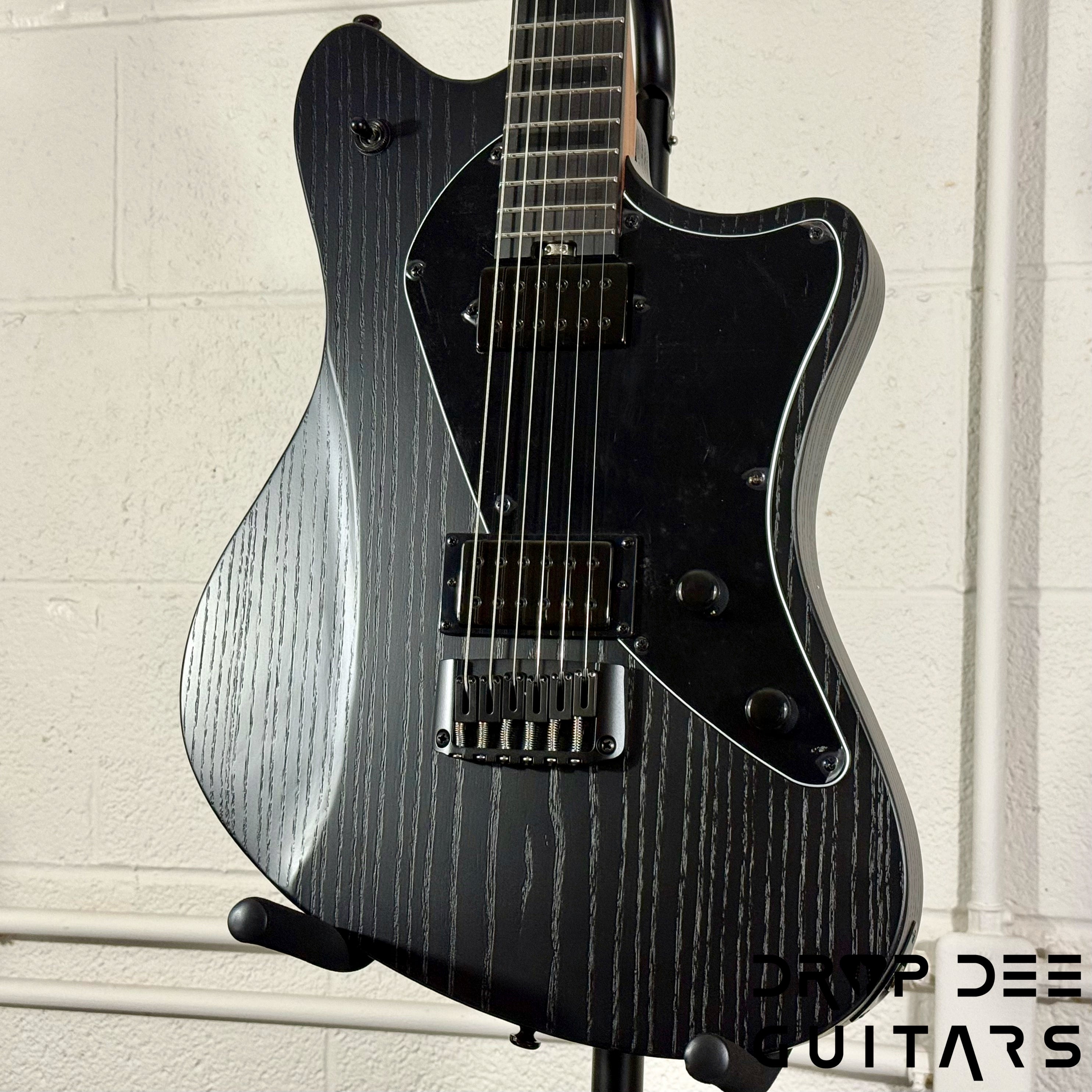 Balaguer 10th Anniversary Espada Modern Baritone Electric Guitar w/ Case - Rustic Black Satin