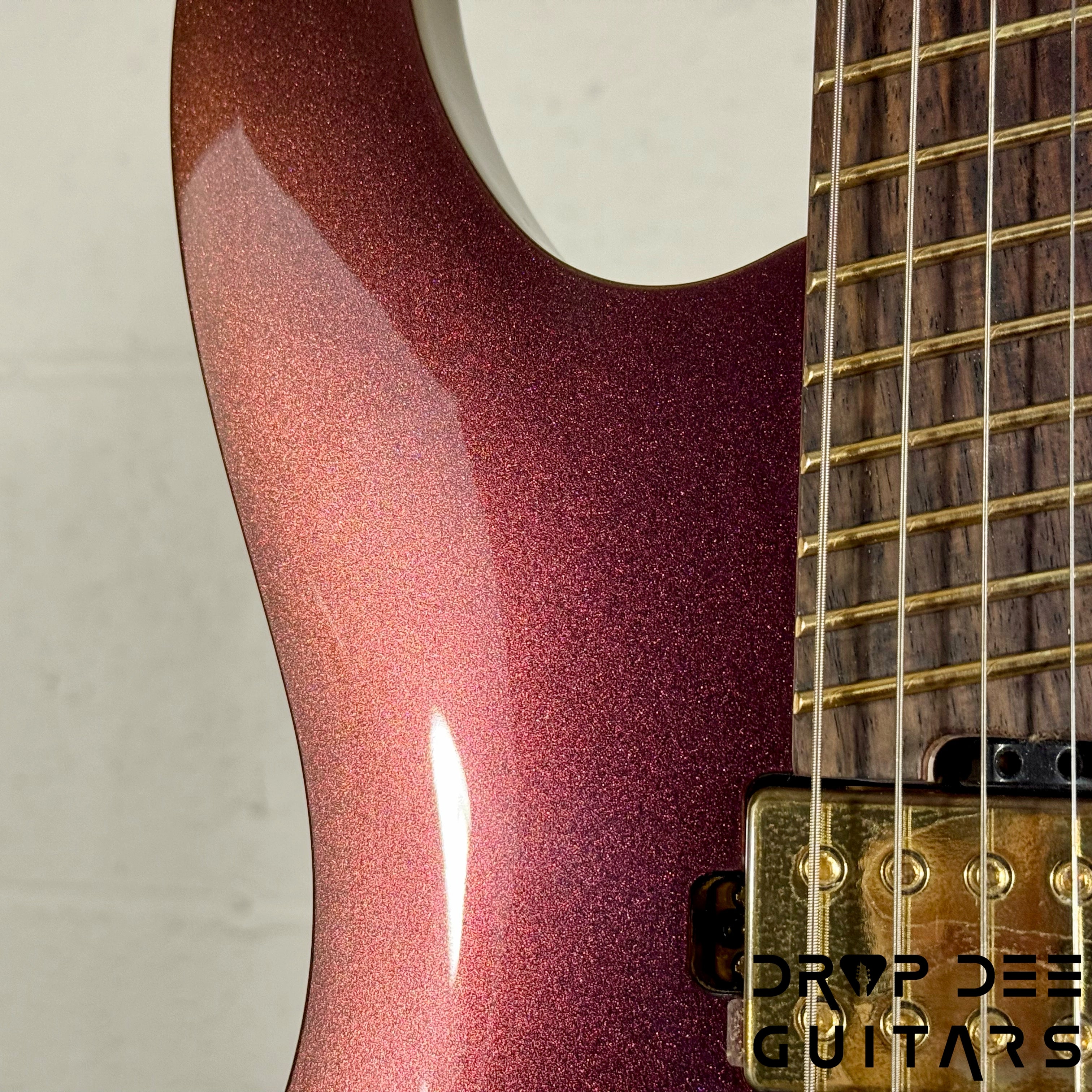 Ibanez Axe Lab Design SML721 Multi-Scale Electric Guitar - Rose Gold Chameleon