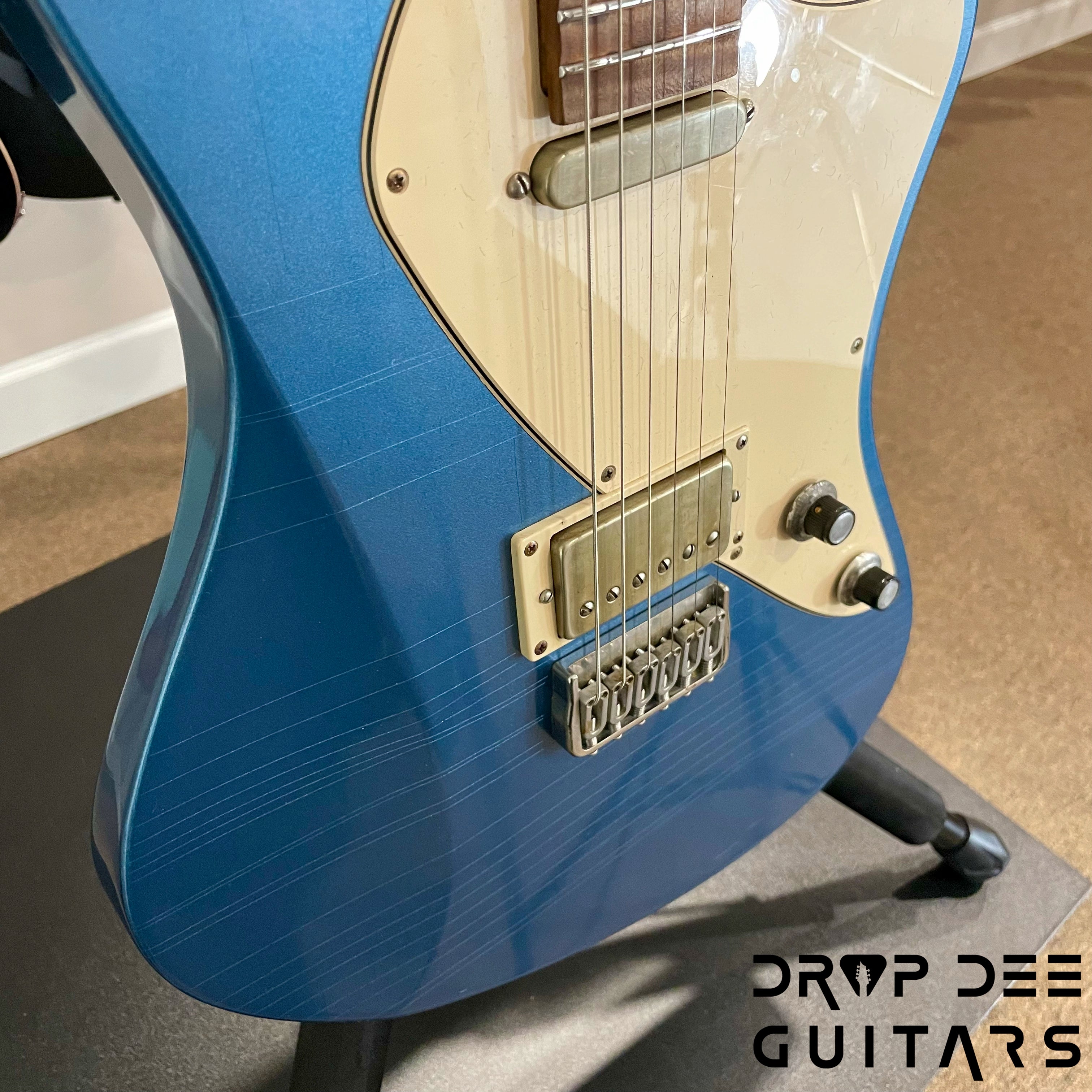 Balaguer USA Heritage Espada Electric Guitar w/ Case - Nitro Aged Pelham Blue Finish