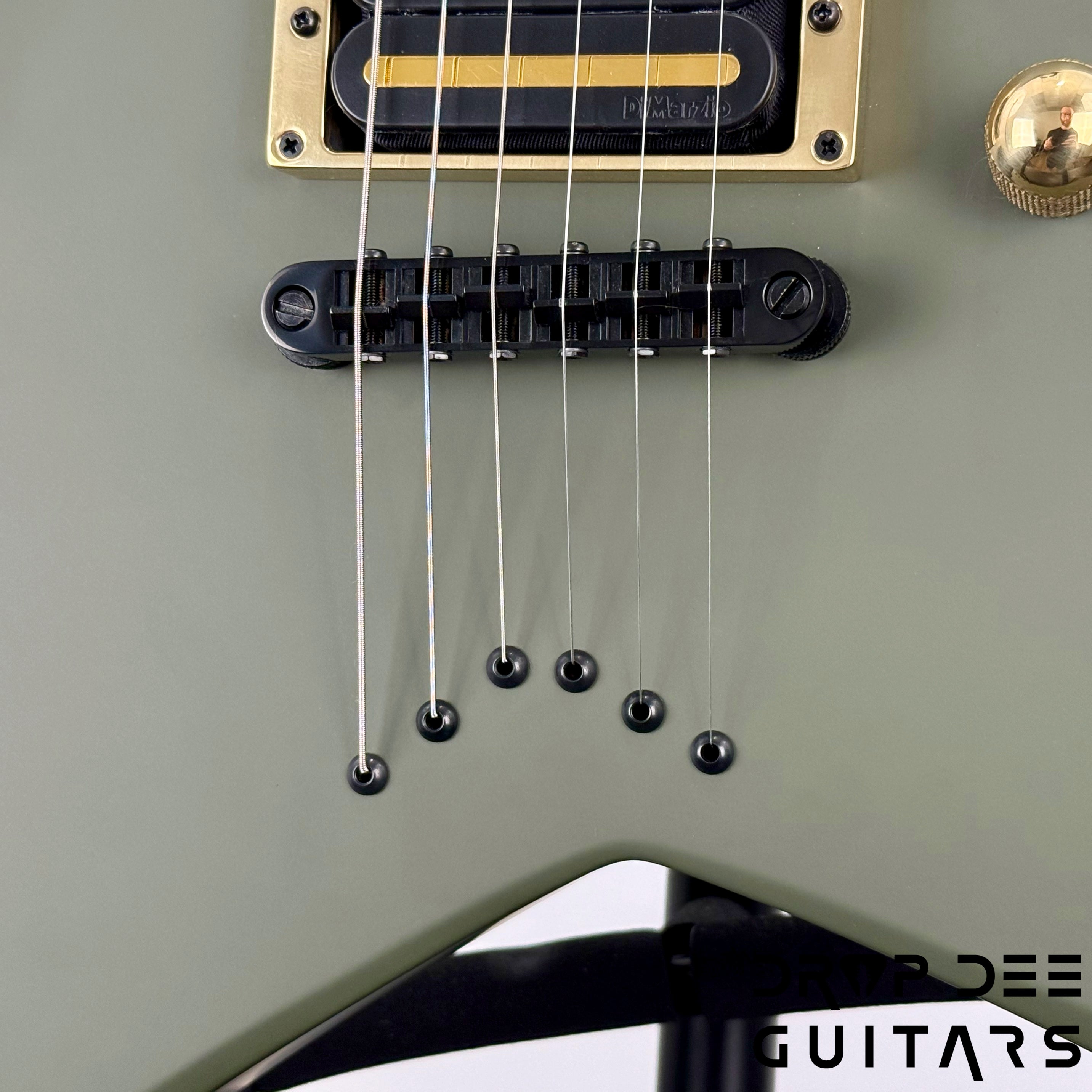 Jackson USA Custom Shop Special Edition Rhoads Electric Guitar w/ Case - Army Drab Green
