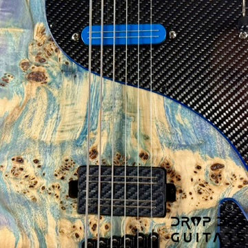 GV Guitars Vincent Baritone Electric Guitar w/ Case - Natural
