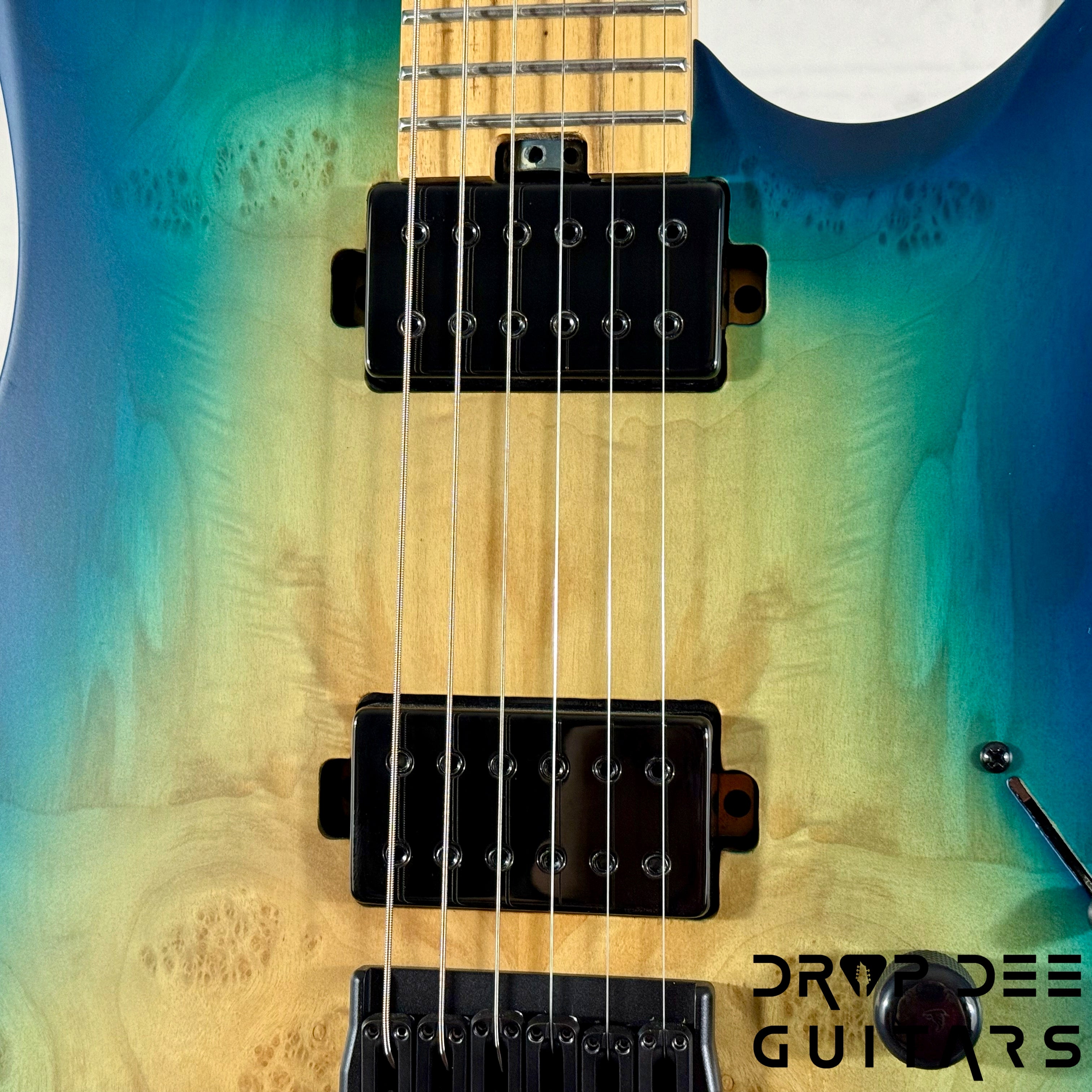 Balaguer DDG Exclusive Run Diablo Baritone Electric Guitar w/ Bag (1051) - Island Burst