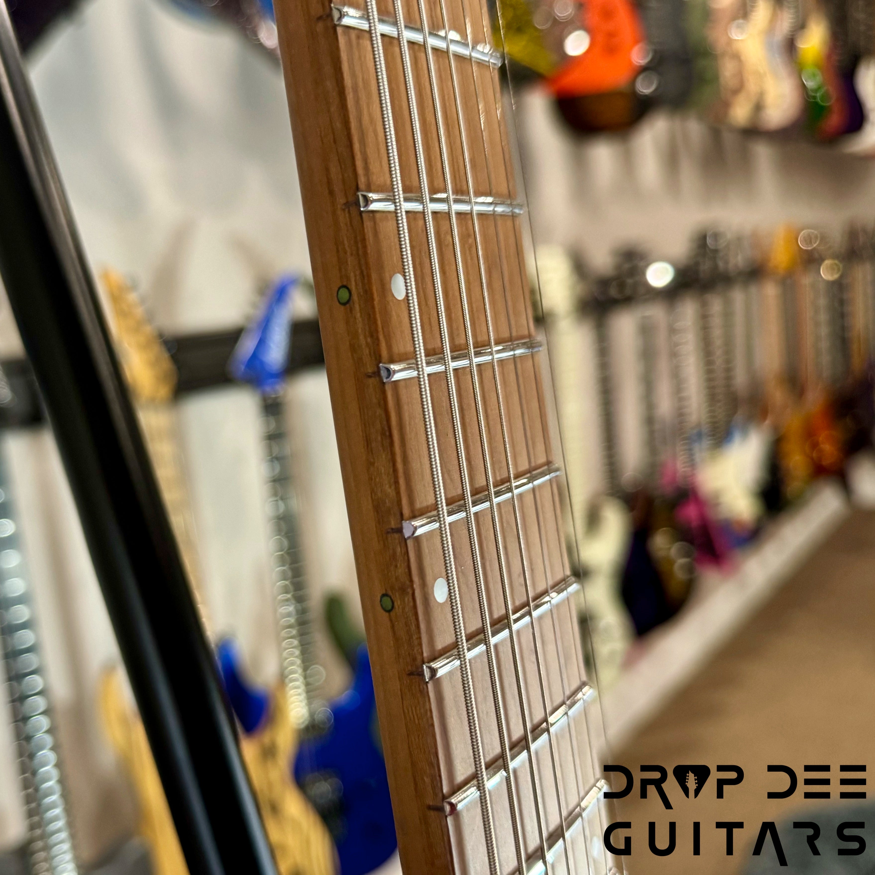 Ibanez Quest Q547PB Headless 7-String Electric Guitar w/ Bag - Cosmic Blue Low Gloss