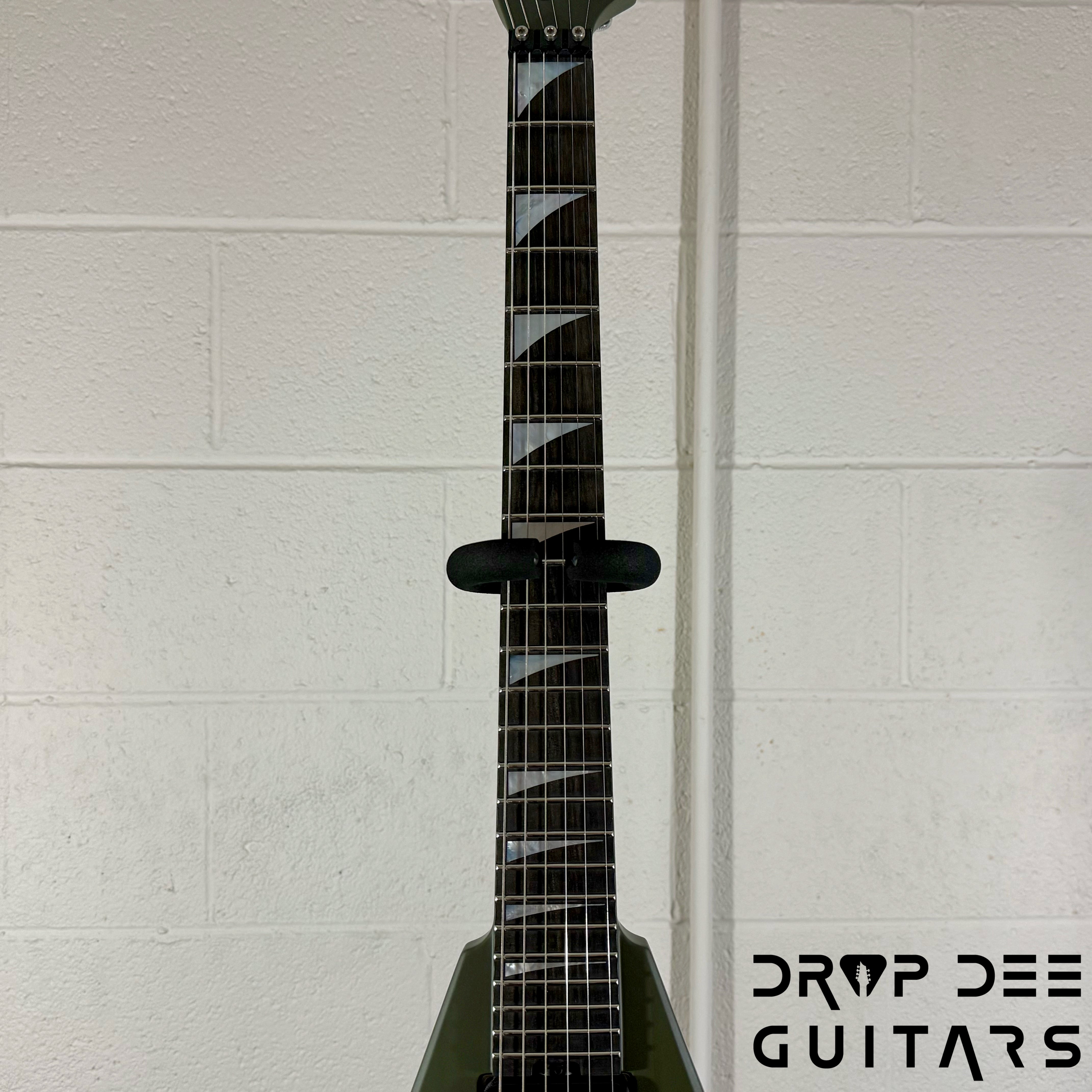 Jackson American Series Rhoads RR24 Electric Guitar w/ Case - Matte Army Drab