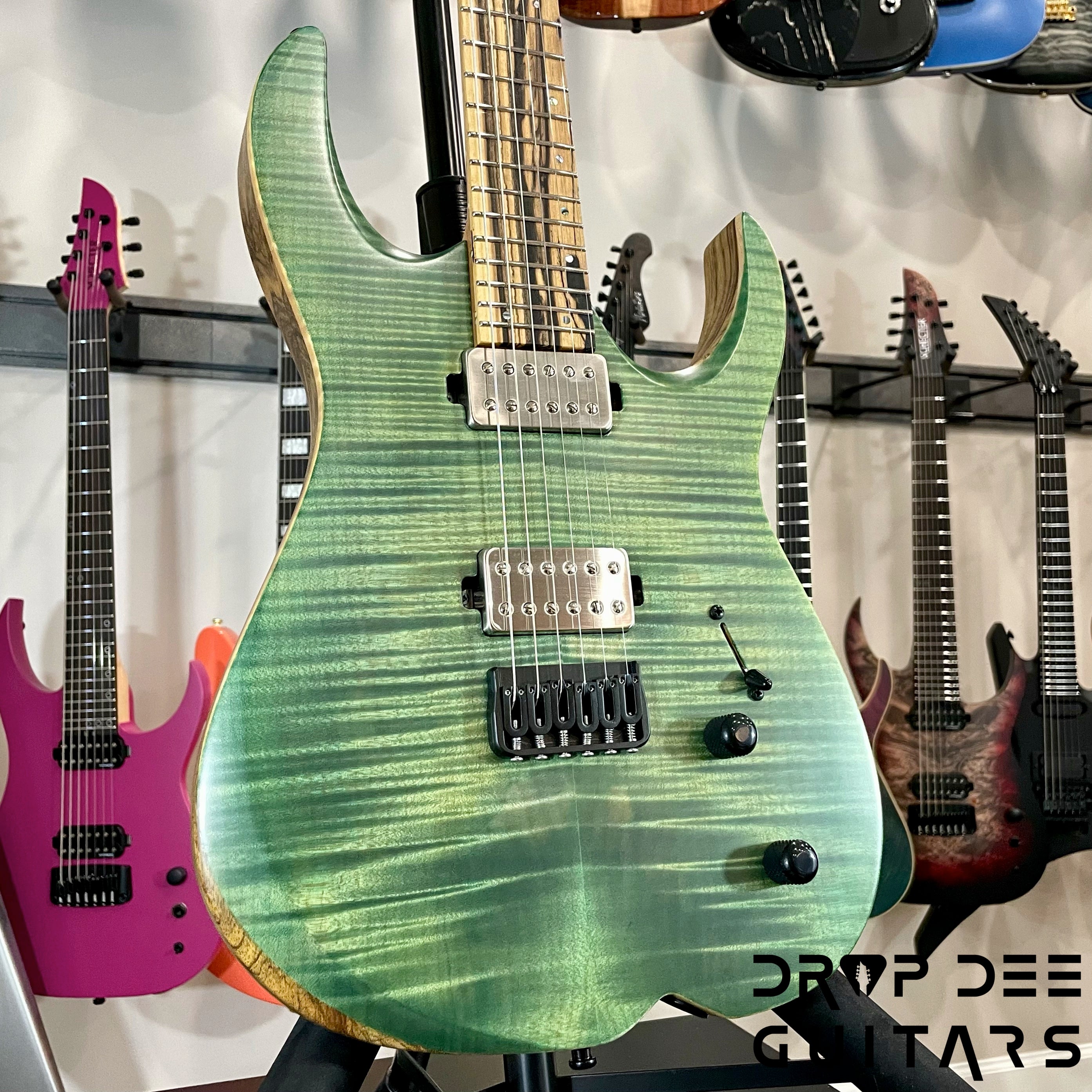 SMP Custom Shop Orpheus Electric Guitar w/ Case - Trans Green