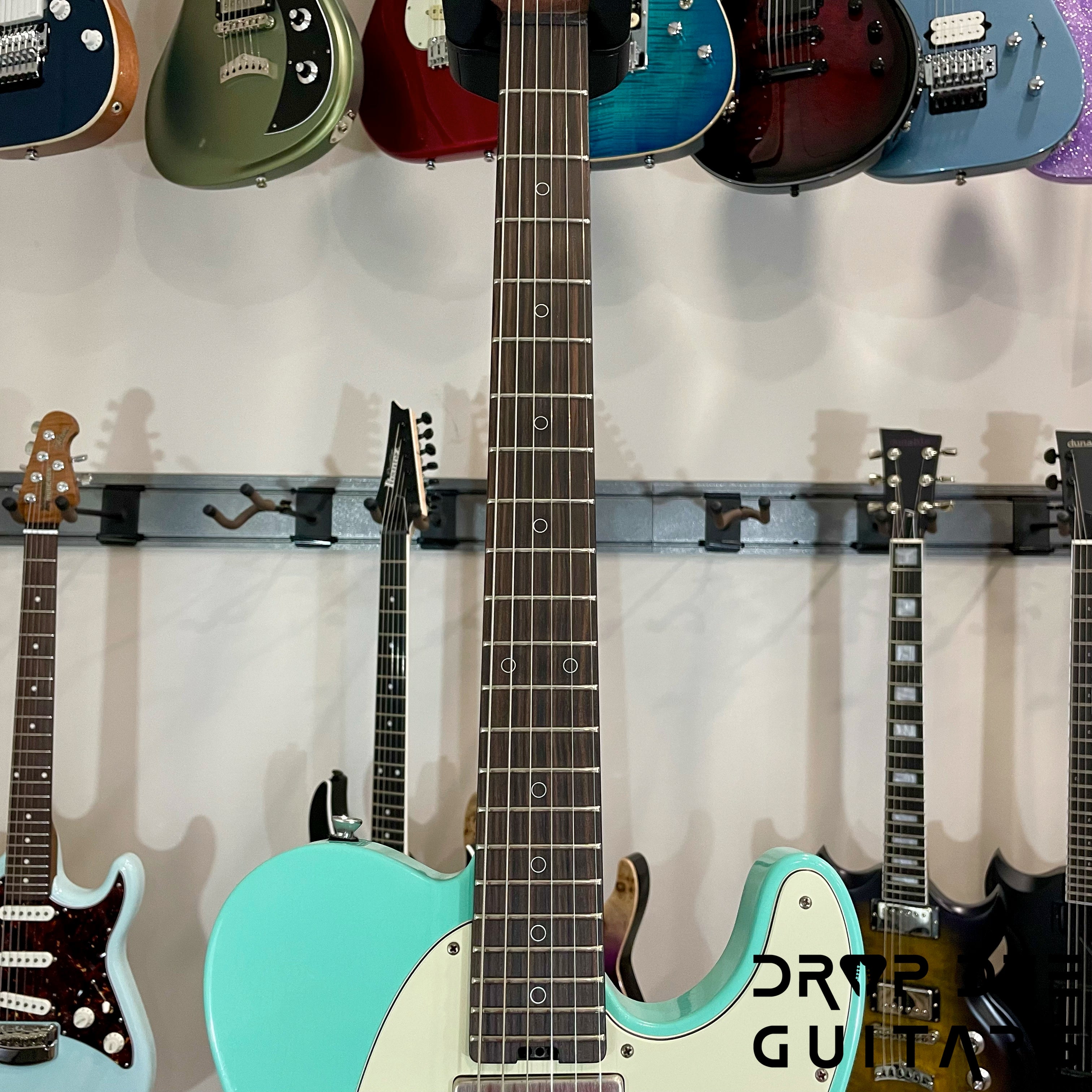 Schecter USA Custom Shop Nick Johnston Signature PT Electric Guitar w/ Case (1026) - Atomic Green Aged Nitro