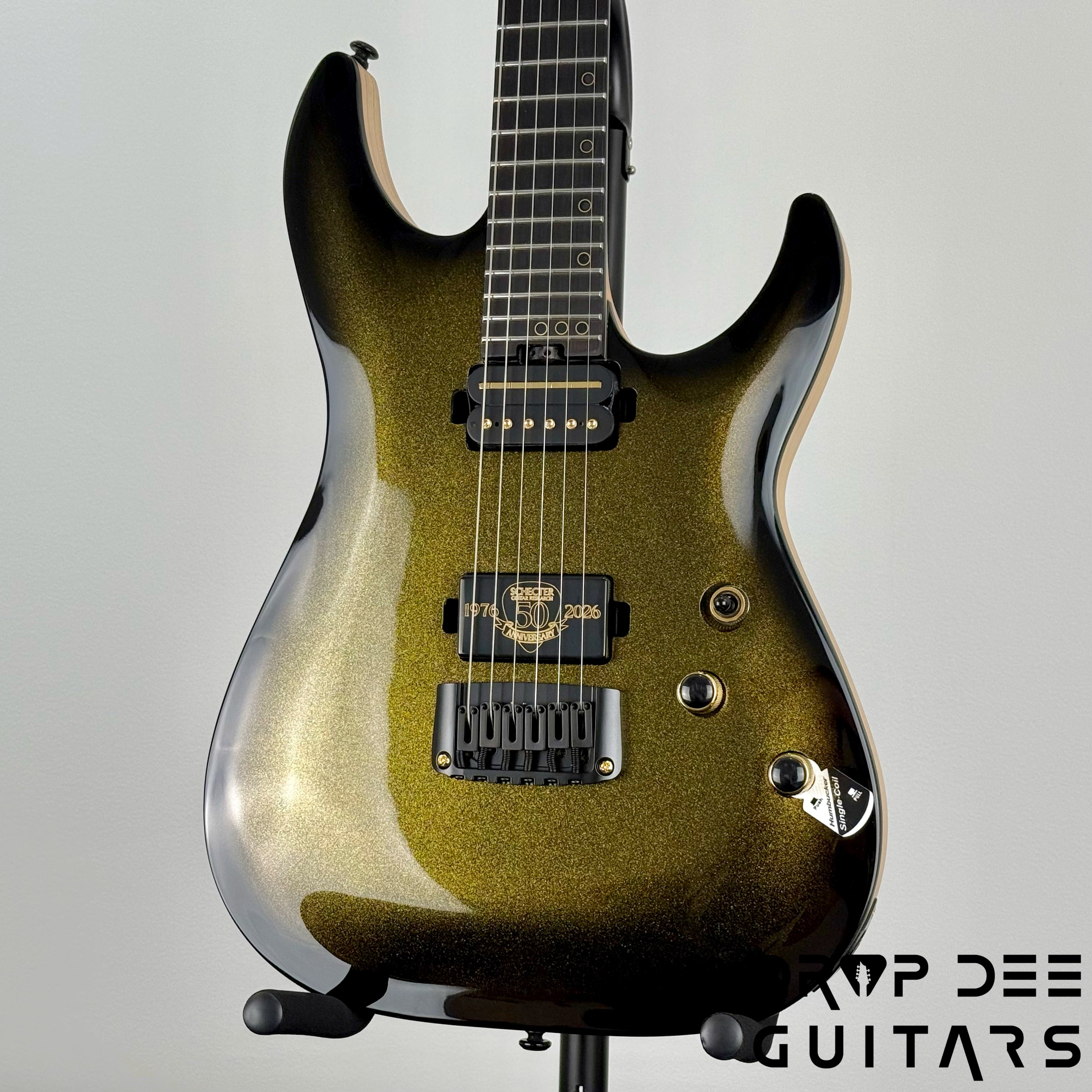 Schecter Diamond Series 50th Anniversary C-1 Electric Guitar - 50th Gold Burst