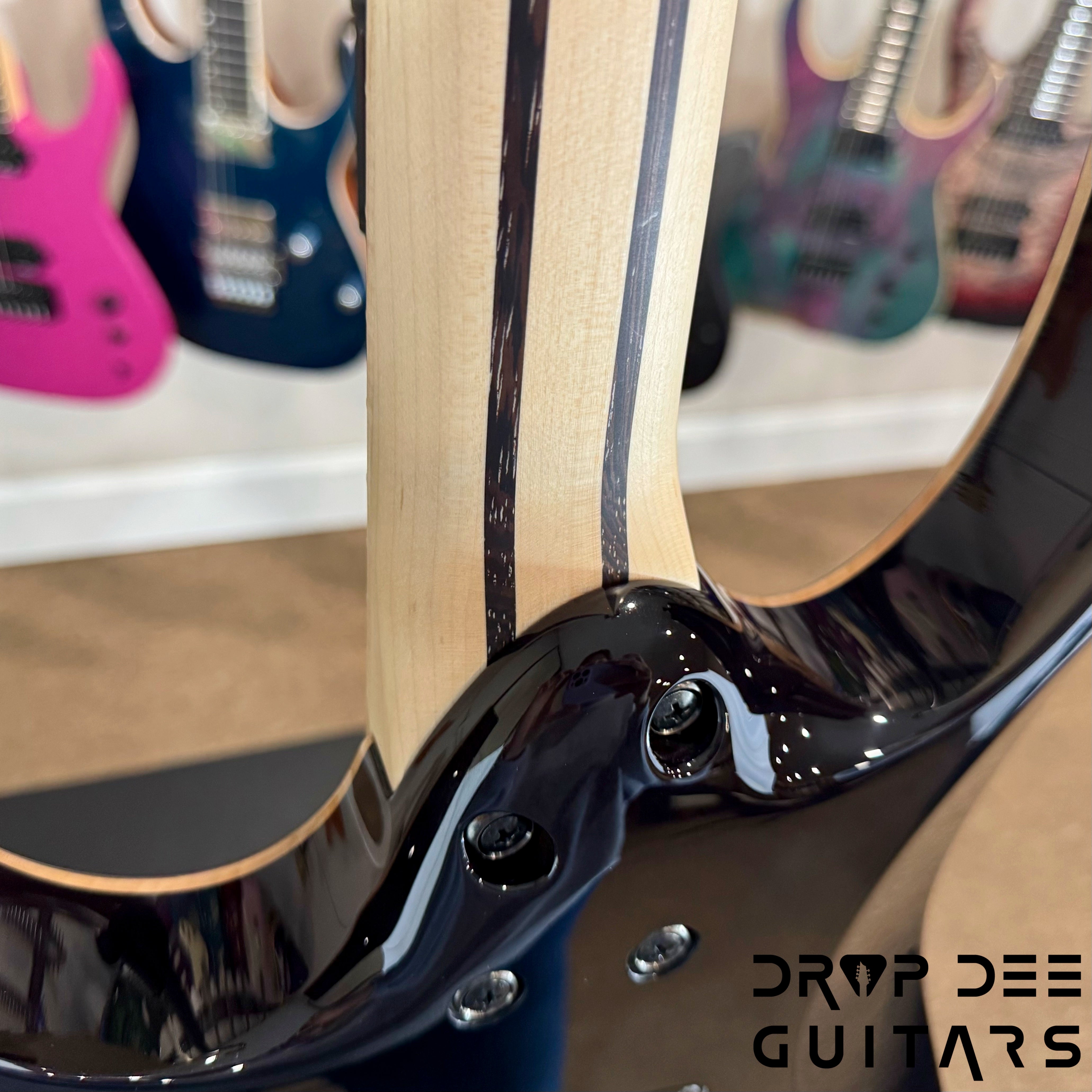 Ibanez J Custom RG8570 Electric Guitar w/ Case - Black Rutile