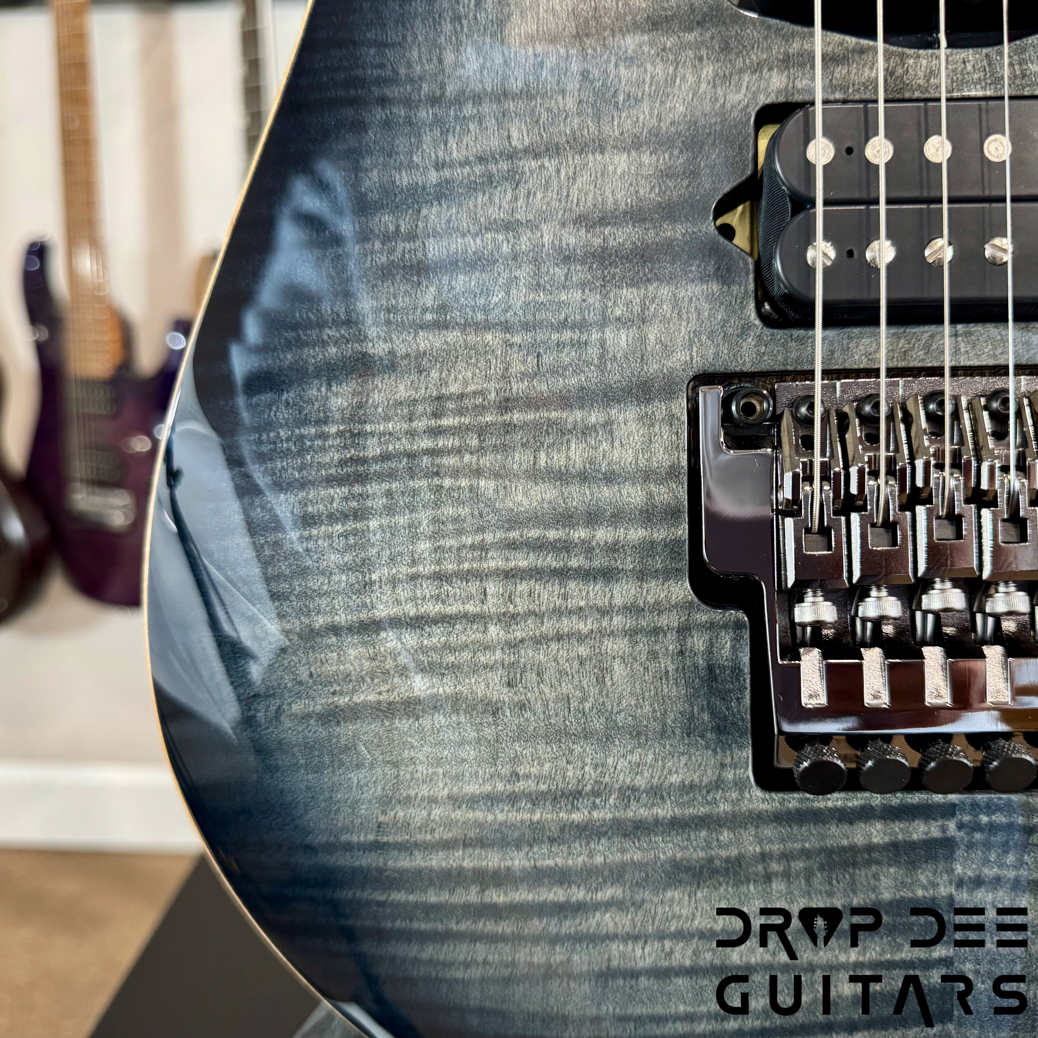 Ibanez J Custom RG8570 Electric Guitar w/ Case - Black Rutile