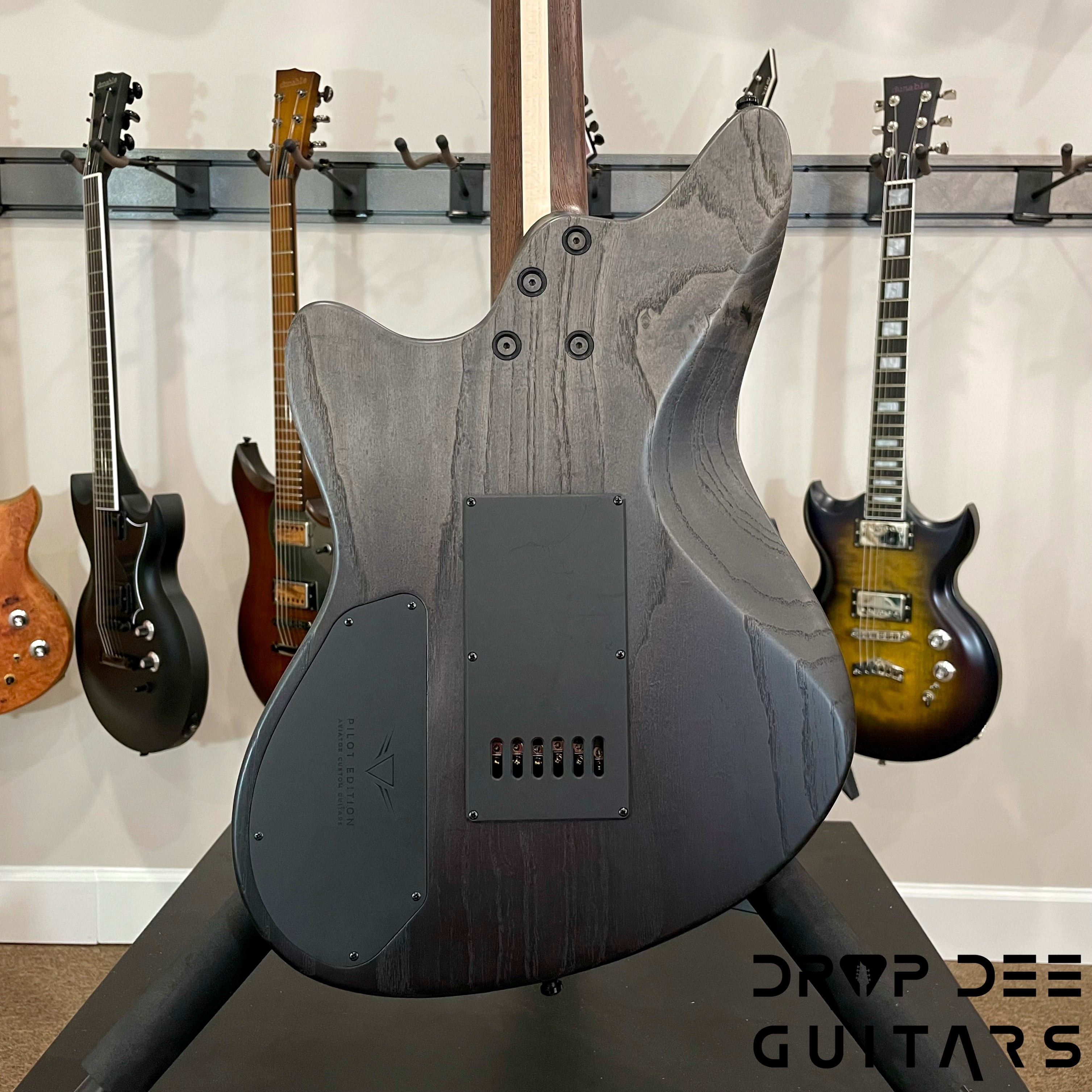 Aviator Maverick 6 Baritone Evertune Pilot Edition Electric Guitar w/ Case