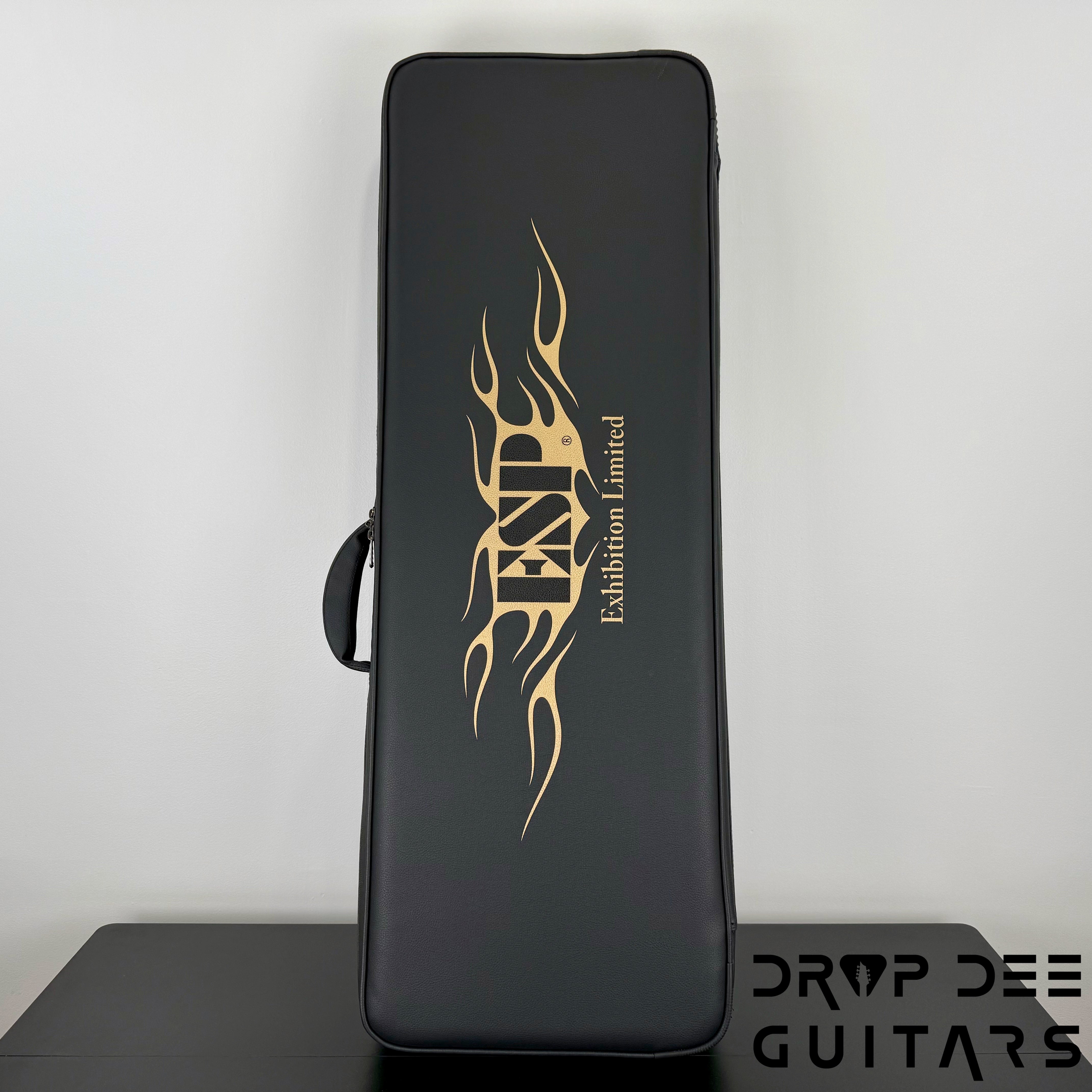 ESP Exhibition Limited M-II CTM NT Electric Guitar w/ Case - Natural w/ Dark Blue Burst