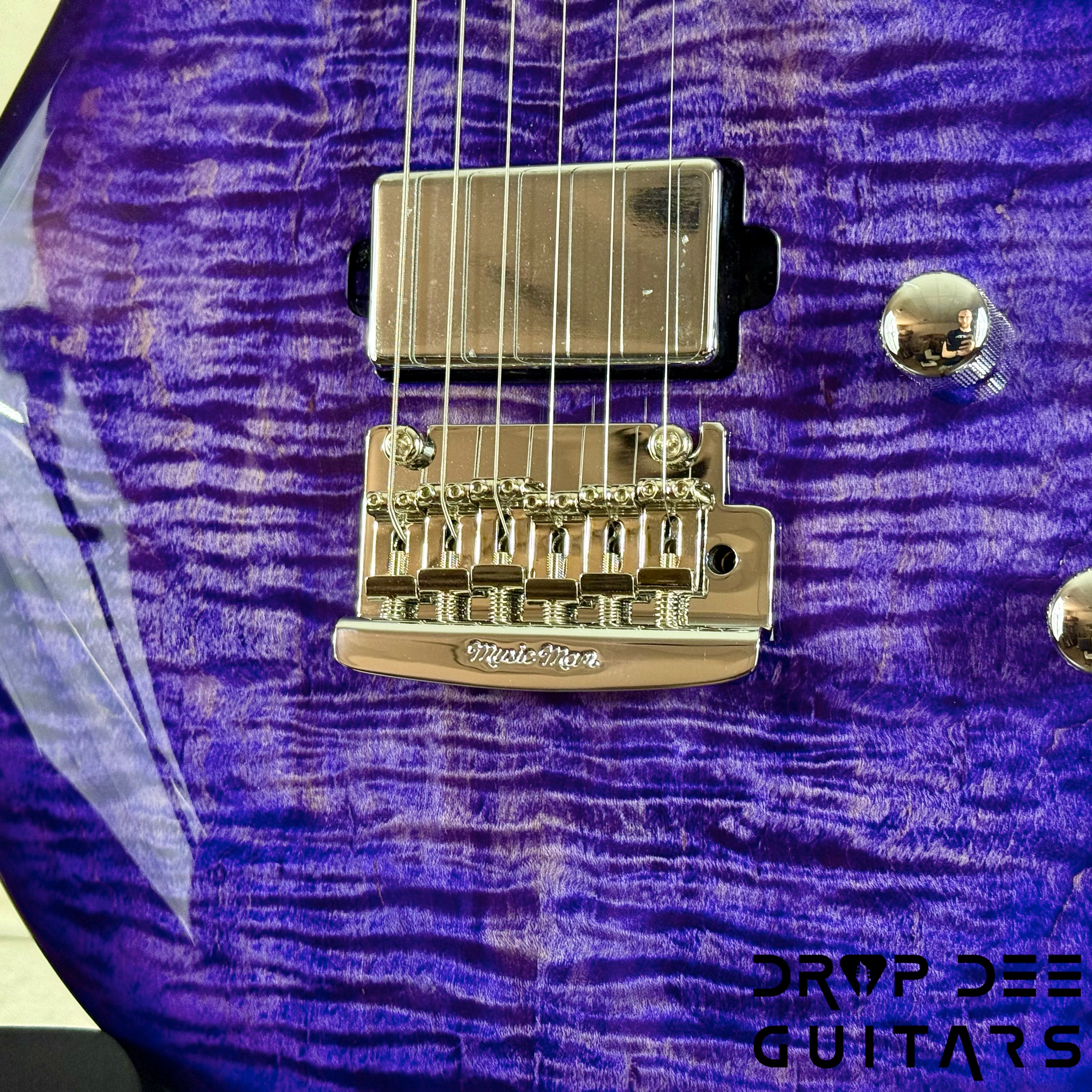 Ernie Ball Music Man Luke 4 HH Electric Guitar w/ Case - Grape Slushie