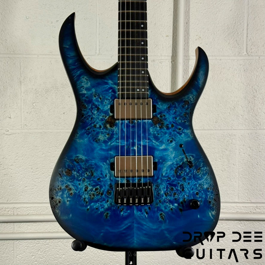 Mayones Duvell Elite Baritone Electric Guitar w/ Case - Ice