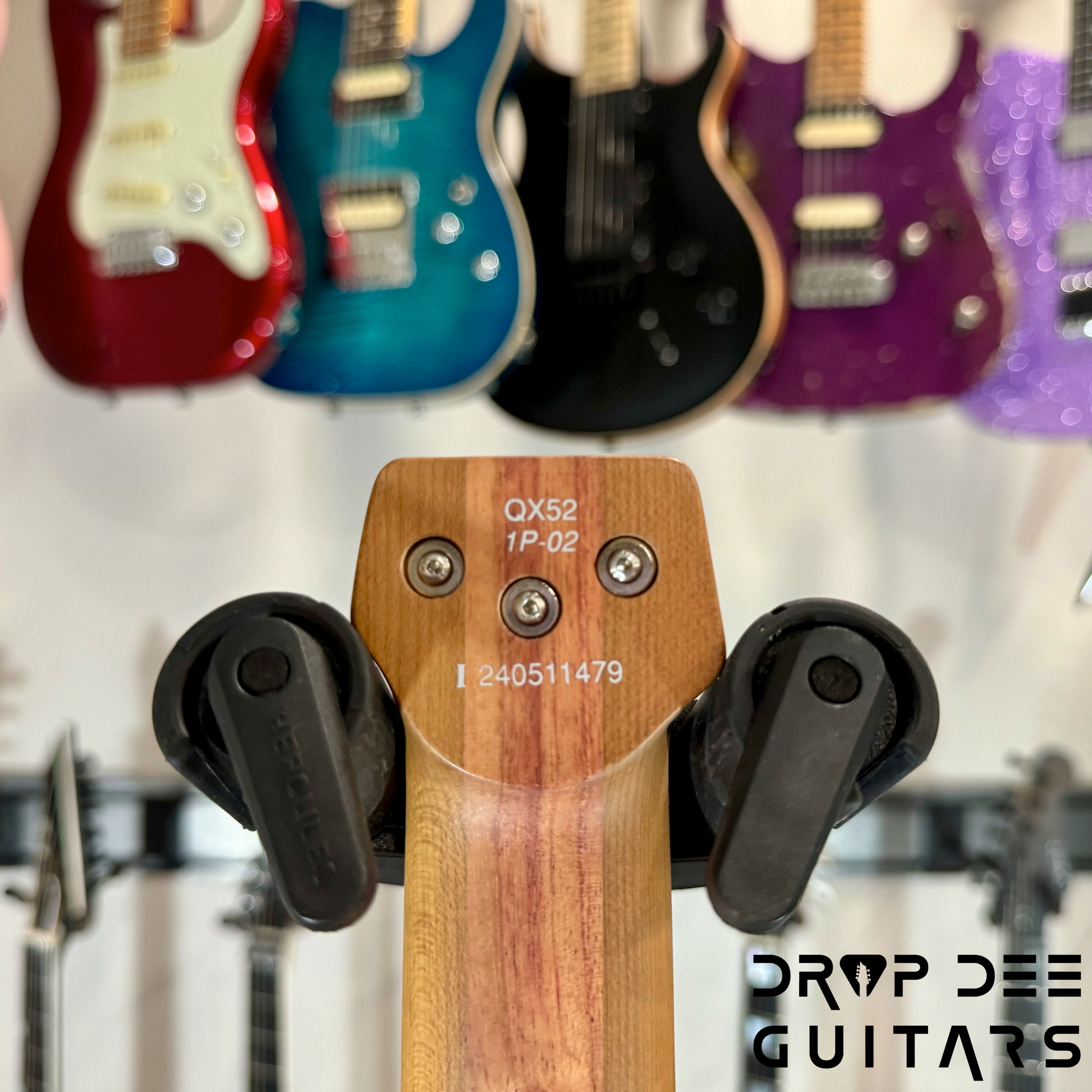 Ibanez Quest QX52 Headless Electric Guitar w/ Bag - Metallic Gray Matte