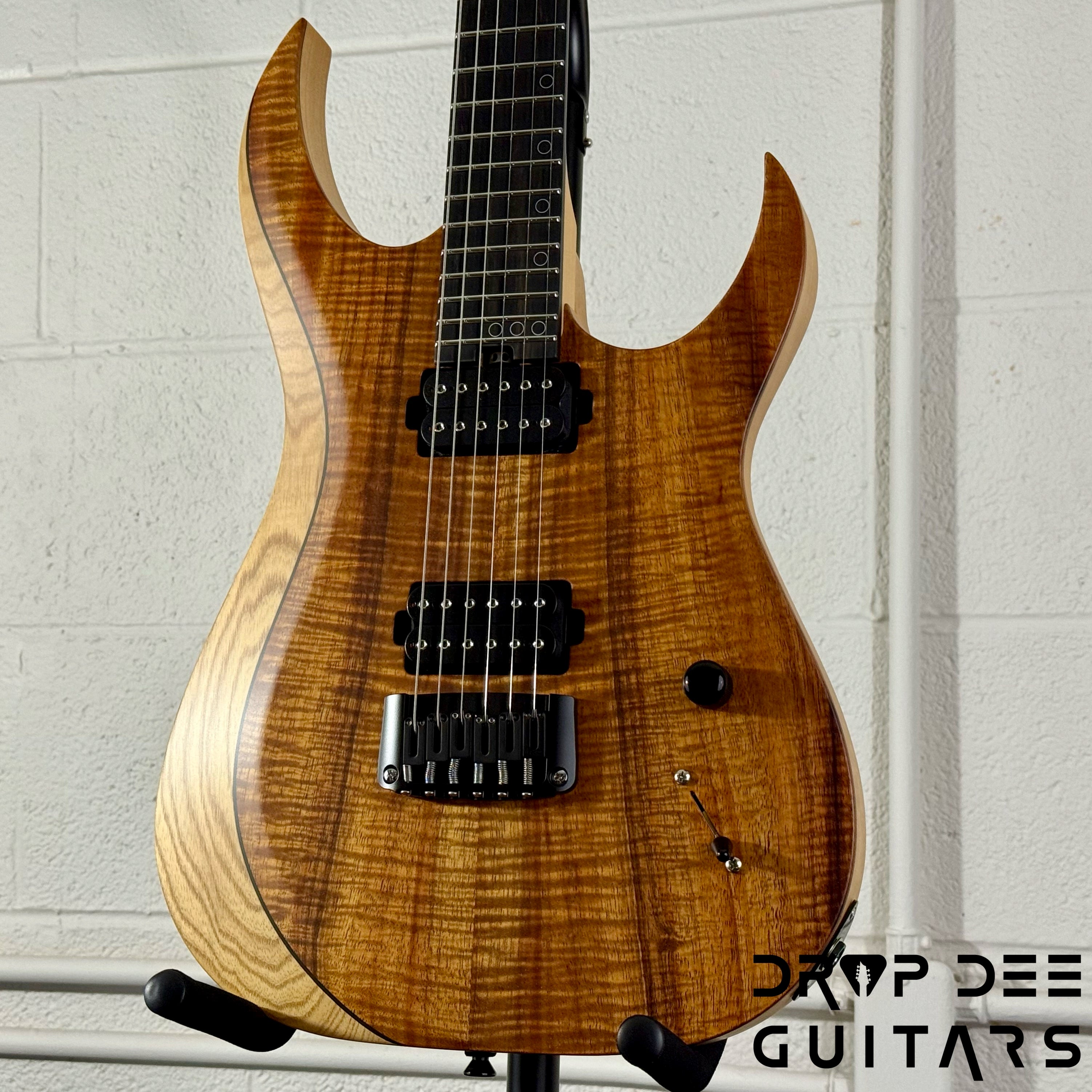 Schecter Custom Shop Sunset Extreme Exotic Electric Guitar w/ Case - Koa Vintage Natural Satin