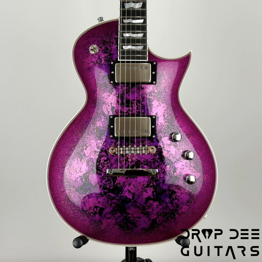 ESP Original Series Eclipse Custom Electric Guitar w/ Case - Purple Peel