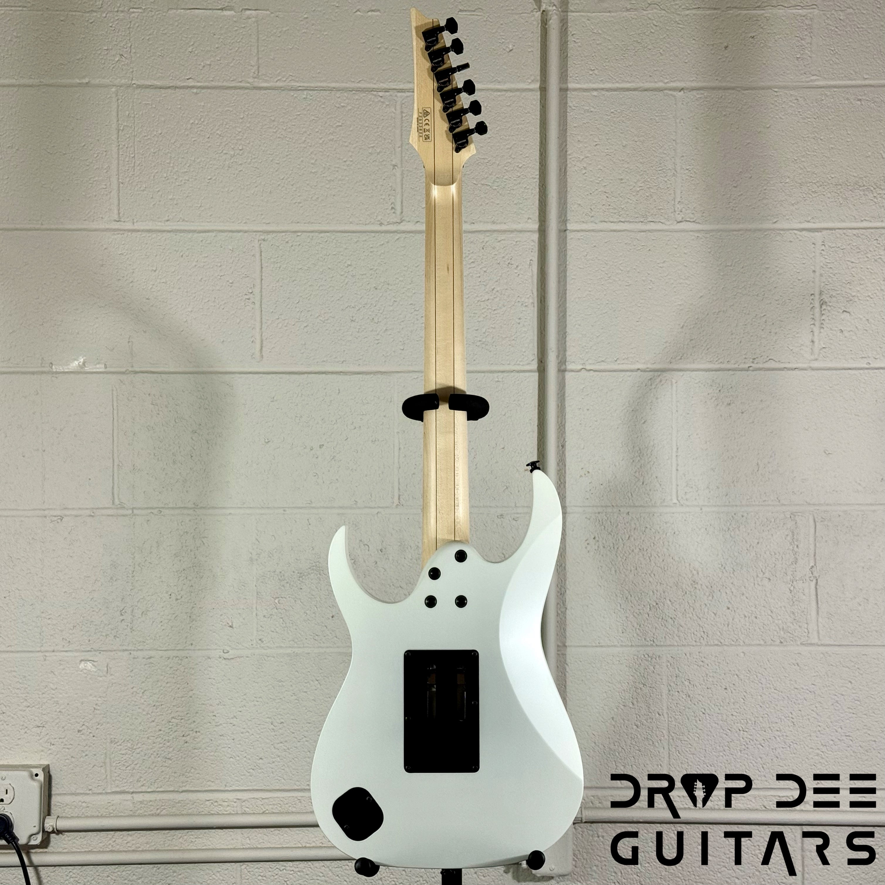 Ibanez Prestige RG653DX Electric Guitar w/ Case - White Flat
