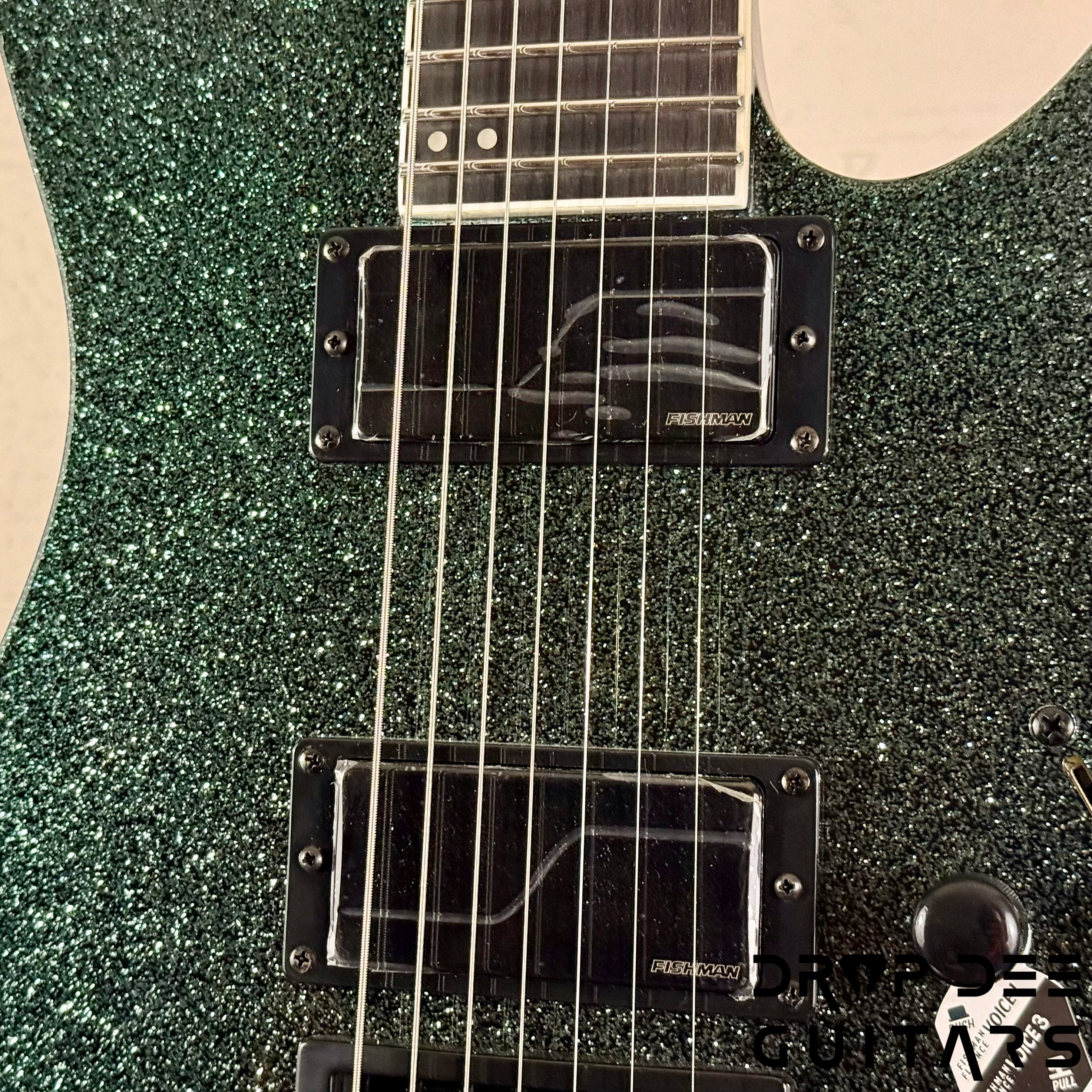 ESP LTD M-1007 Baritone Evertune 7-String Electric Guitar w/ Bag - Granite Sparkle