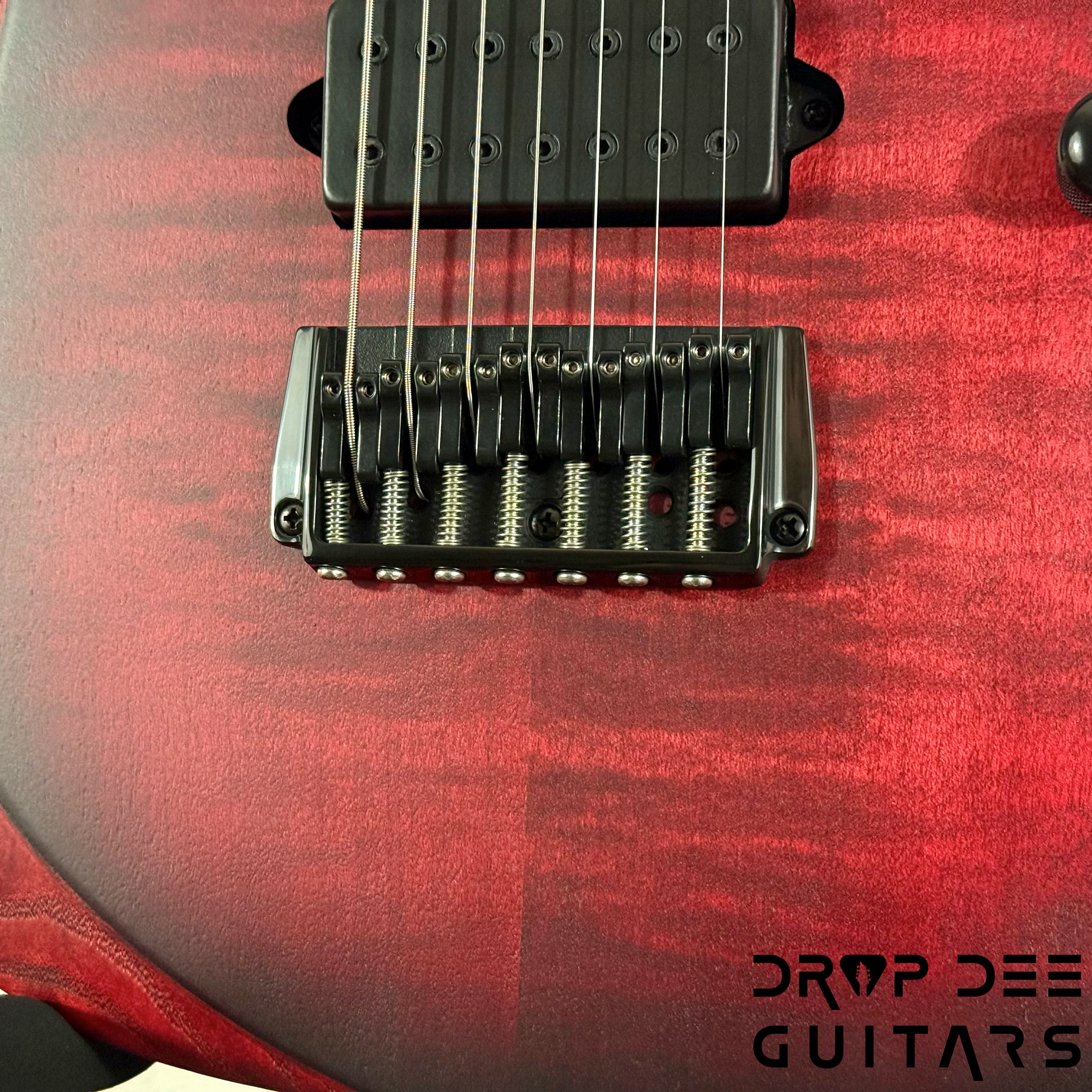 Ibanez Standard RGD721FA Baritone 7-String Electric Guitar - Stained Wine Red Burst Flat