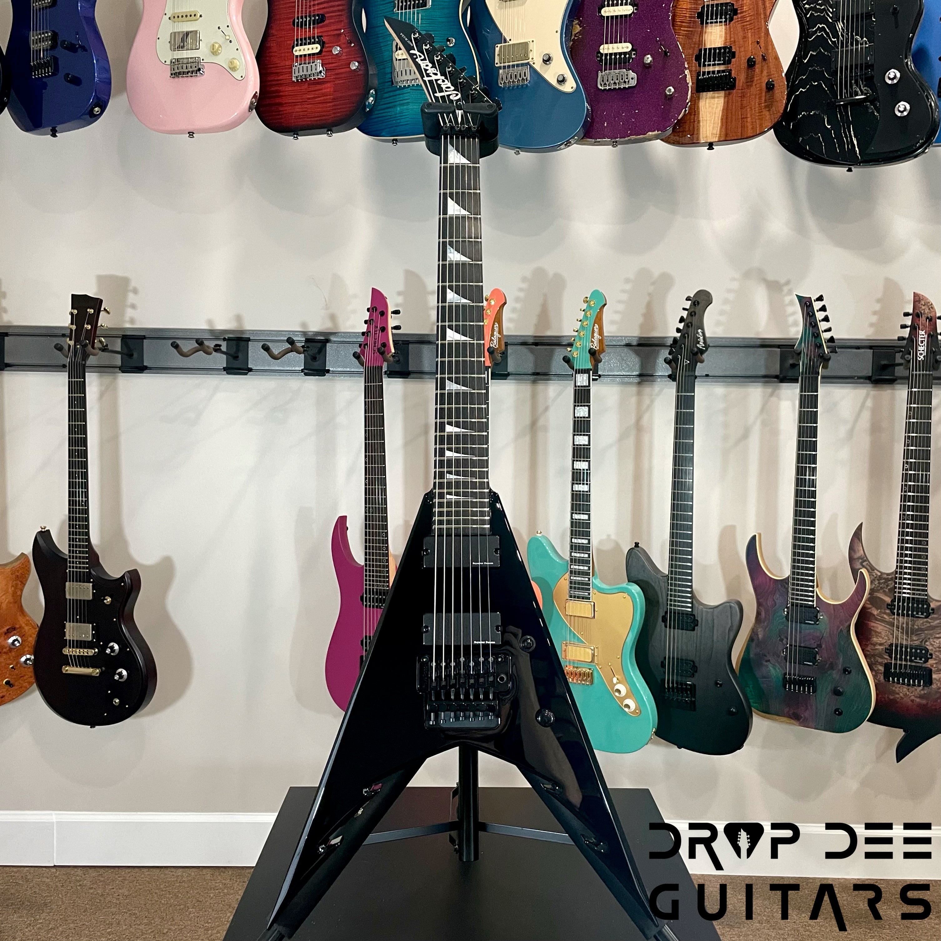Jackson USA Signature Corey Beaulieu King V KV7 7-String Electric Guitar w/ Case - Gloss Black