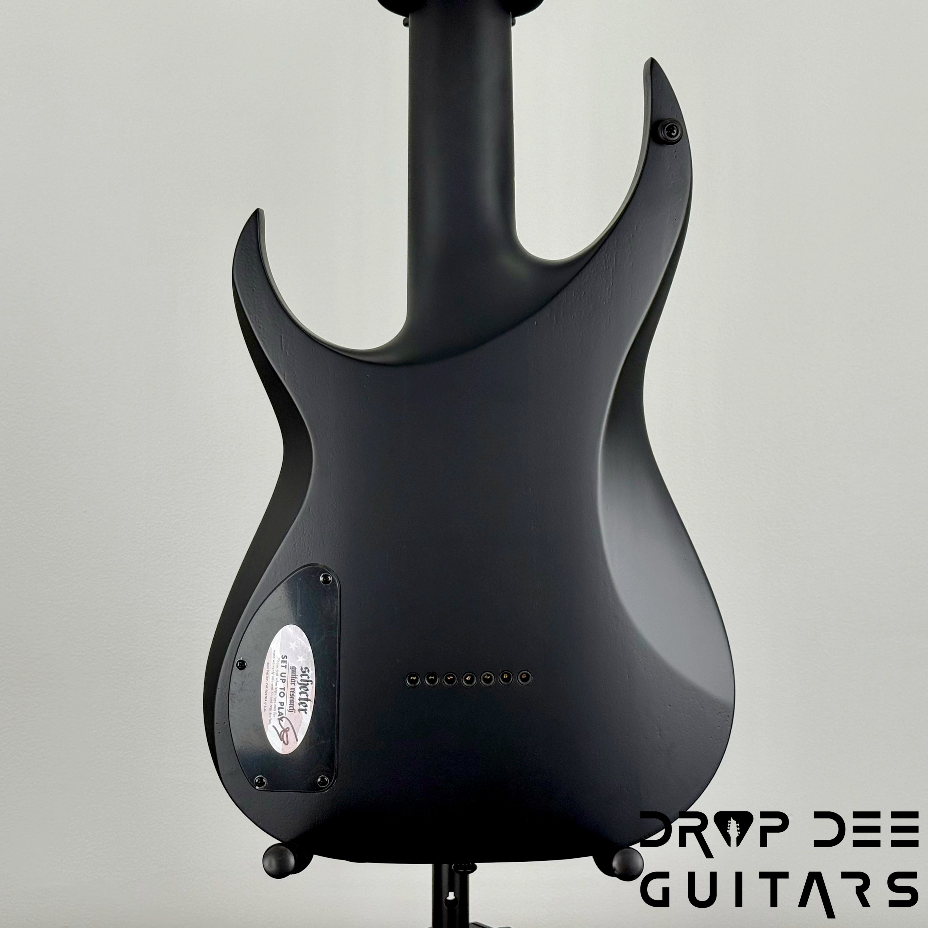 Schecter Diamond Series Keith Merrow KM-7 MK-III EX 7-String Baritone Electric Guitar - Satin Black Open Pore