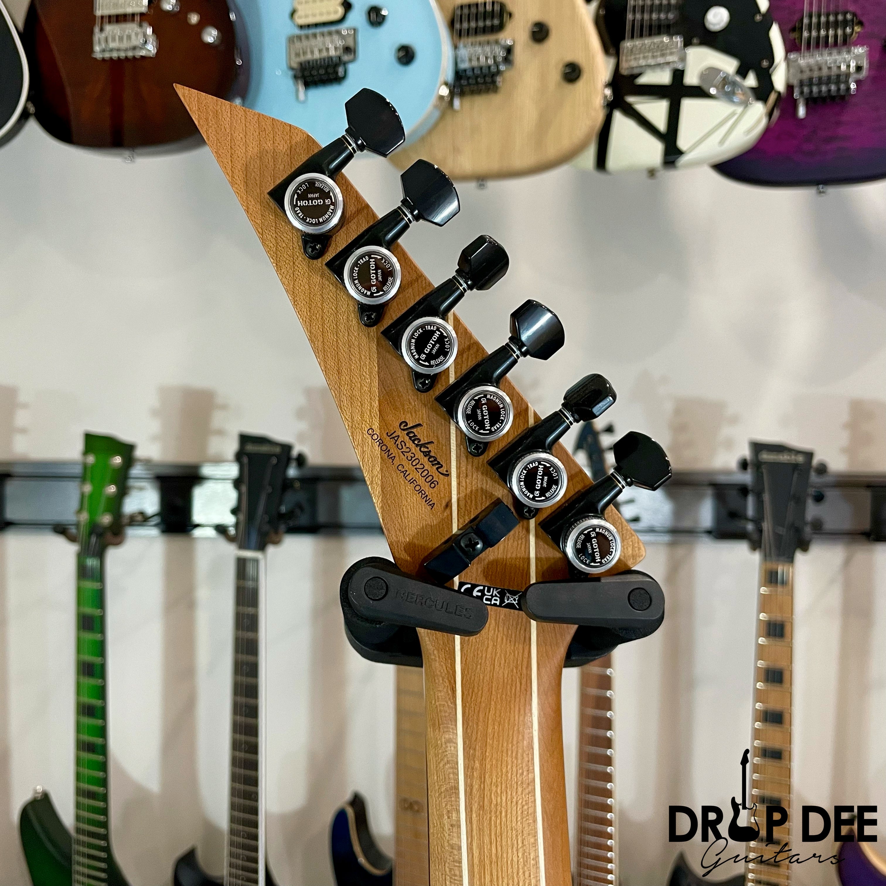 Jackson American Series Virtuoso Electric Guitar w/ Case - Satin Black