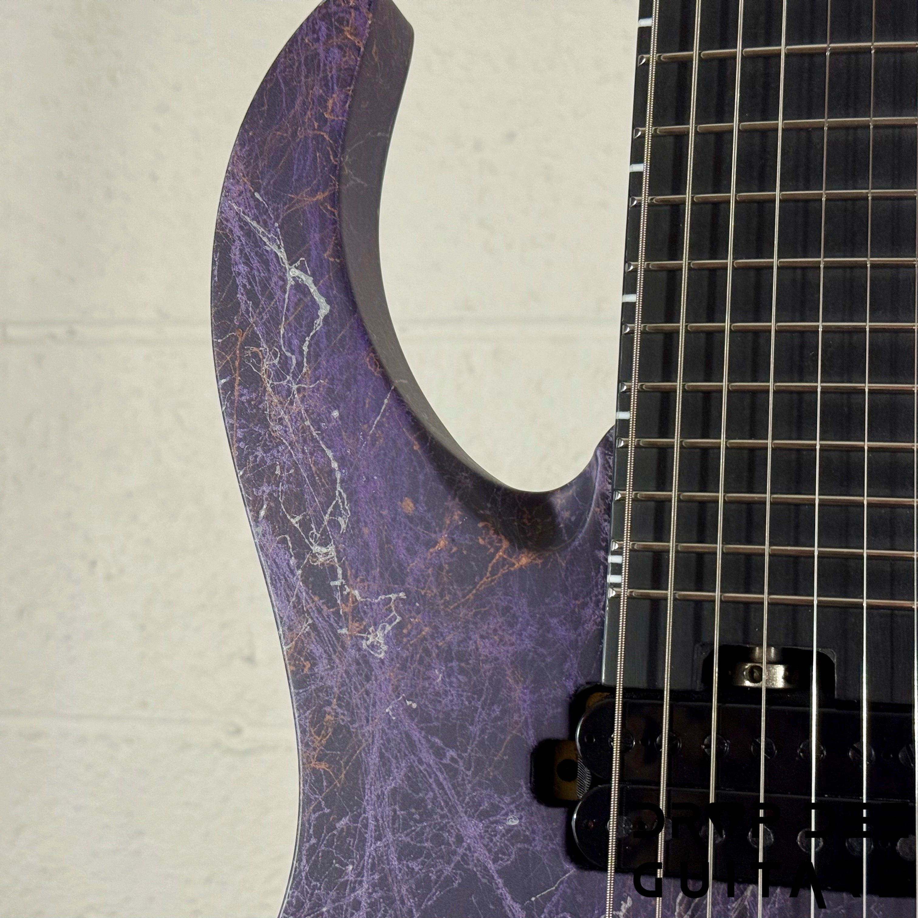 Ronciswall Miasma 7 7-String Electric Guitar w/ Bag - Copper Purple/Silver Marble