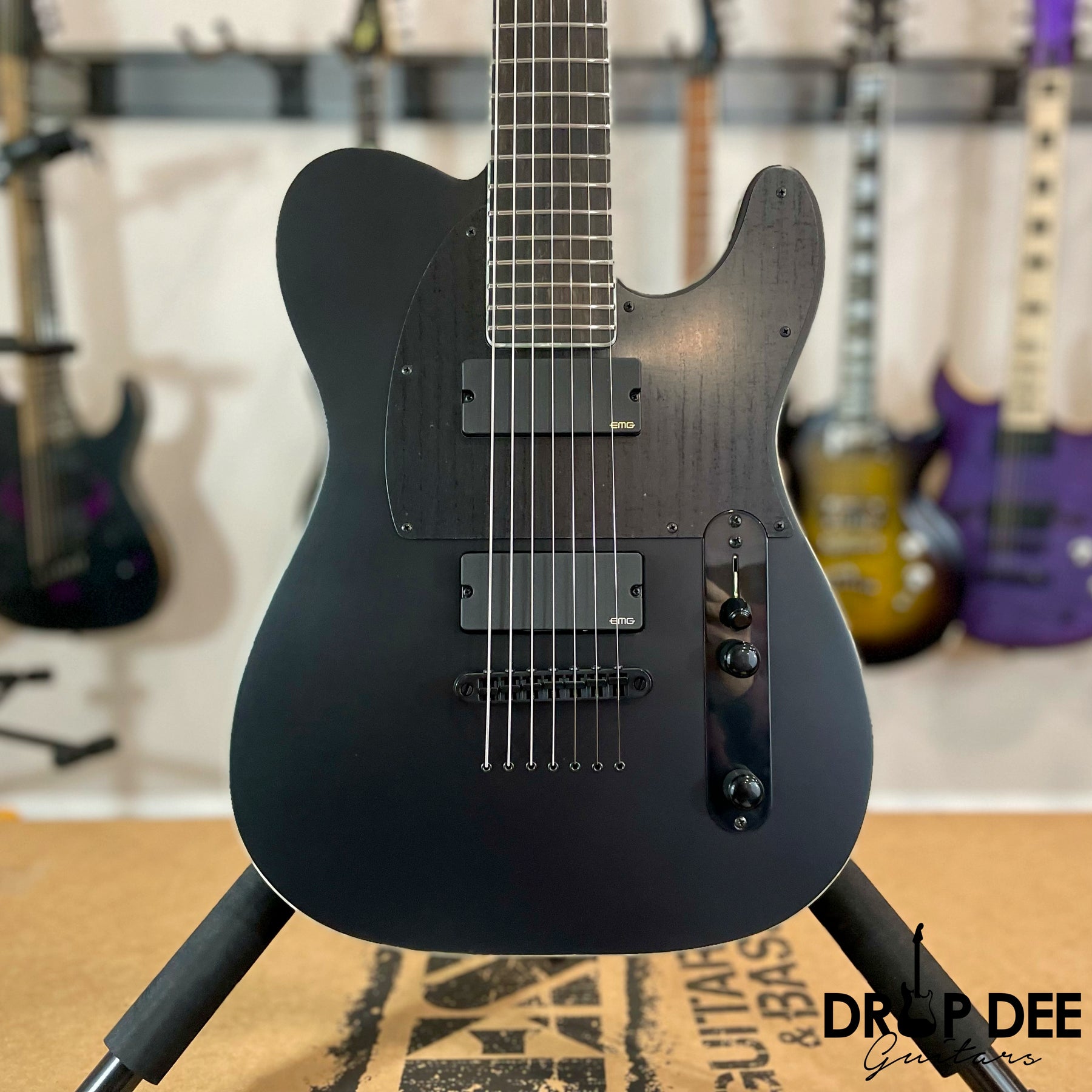 ESP E-II T-B7 Baritone 7-String Electric Guitar w/ Case