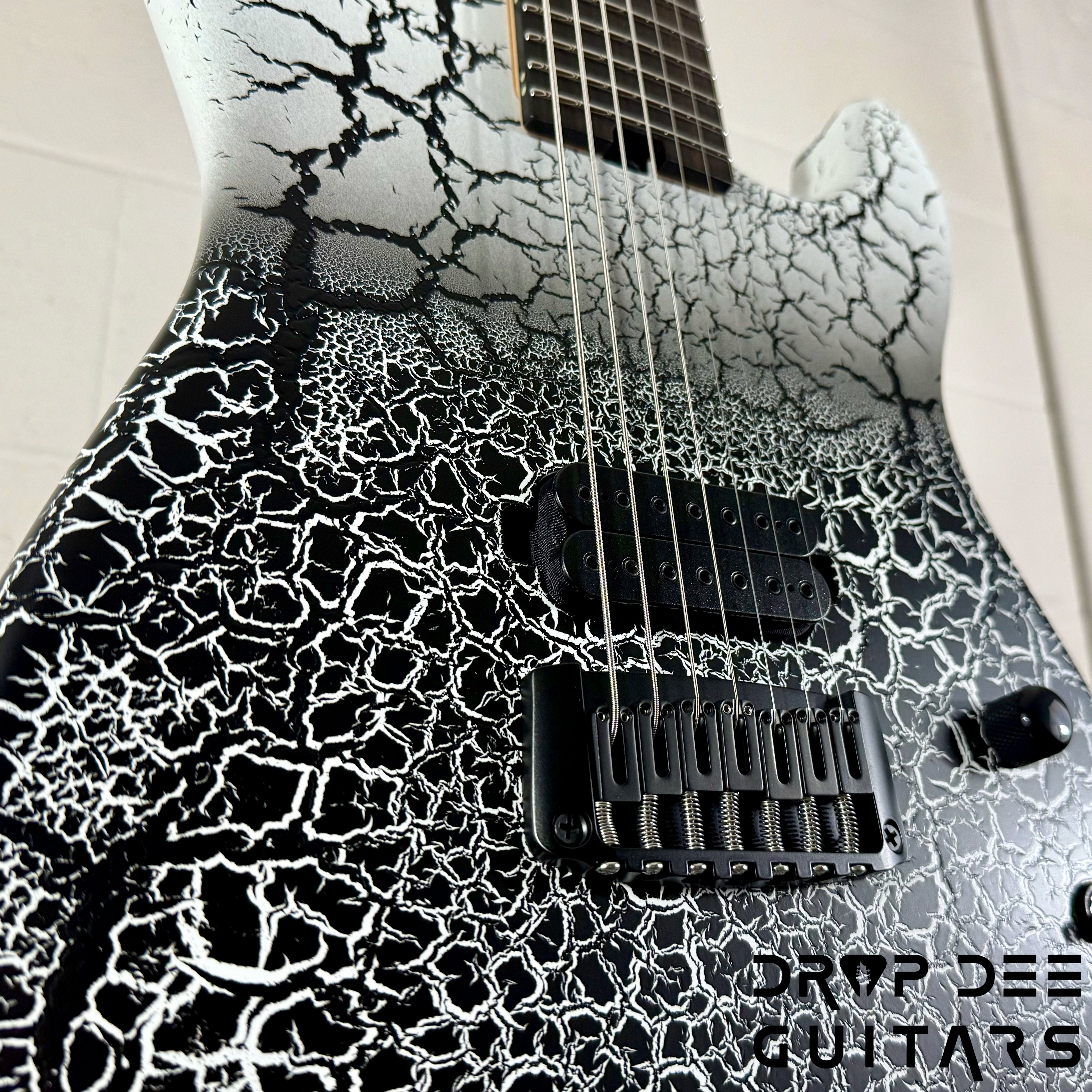 Schecter USA Custom Shop John Browne Signature Zenith 7 Baritone 7-String Electric Guitar w/ Case - Fracture White