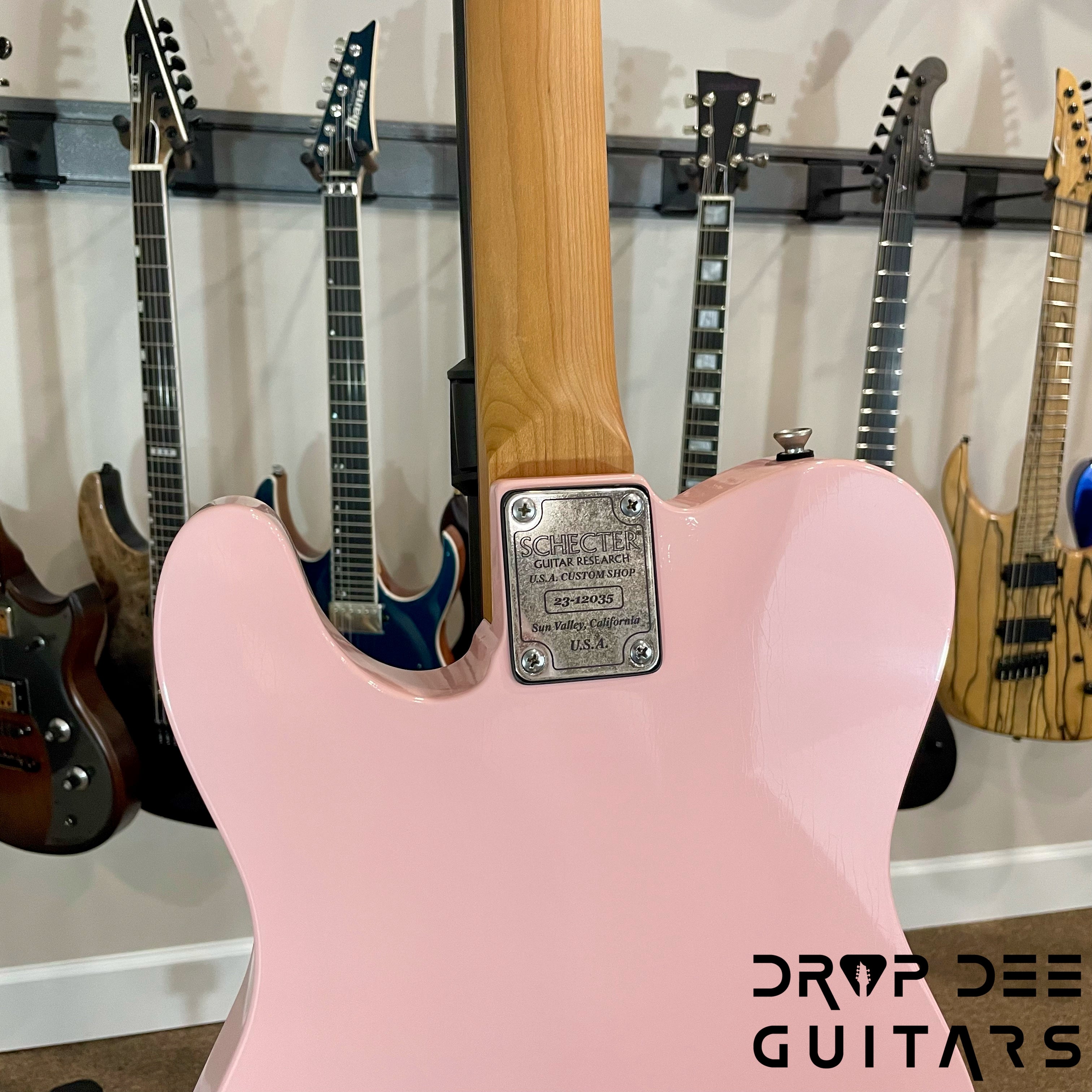 Schecter Custom Shop PT Wembley Studio Electric Guitar w/ Case - Shell Pink Aged Nitro