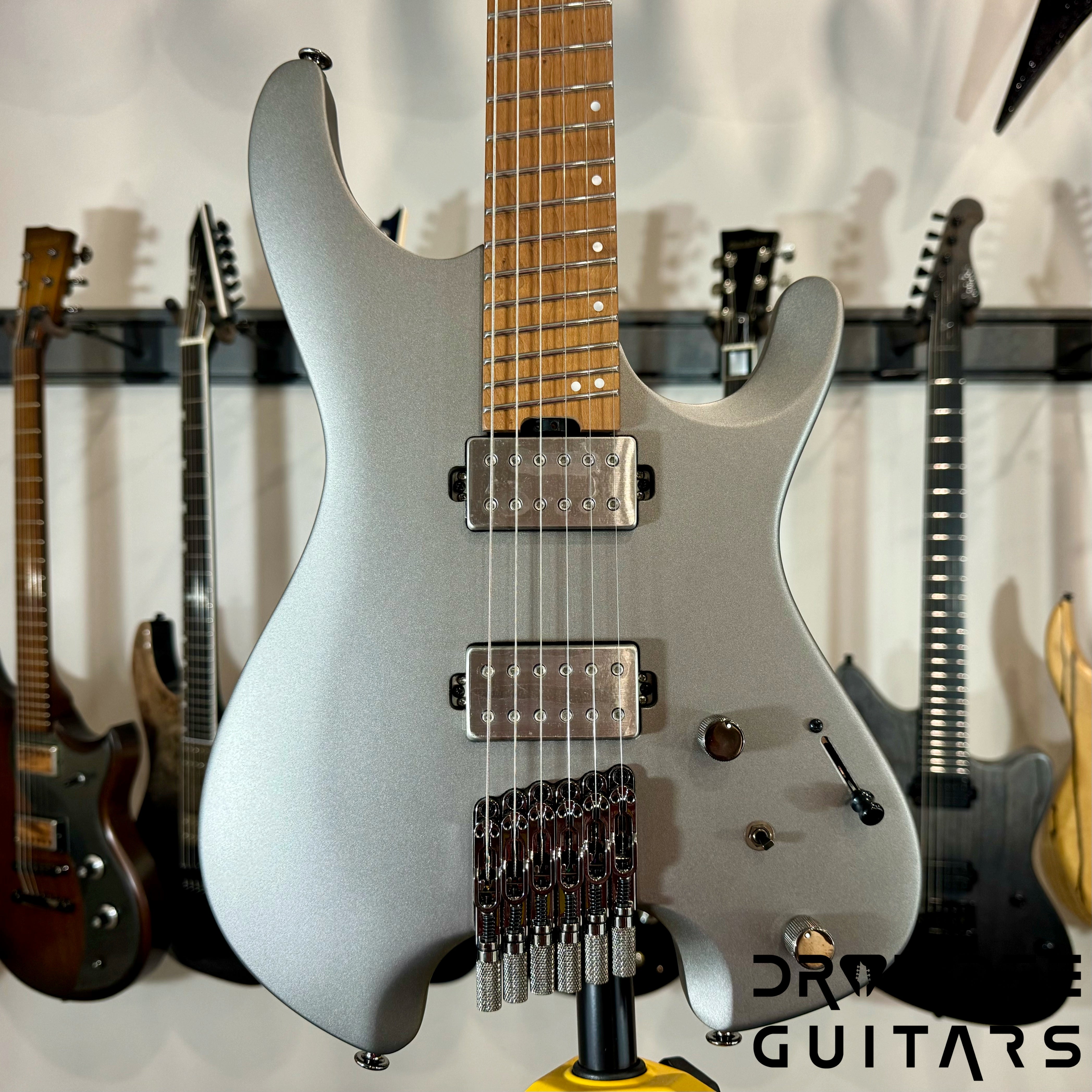 Ibanez Quest QX52 Headless Electric Guitar w/ Bag - Metallic Gray Matte