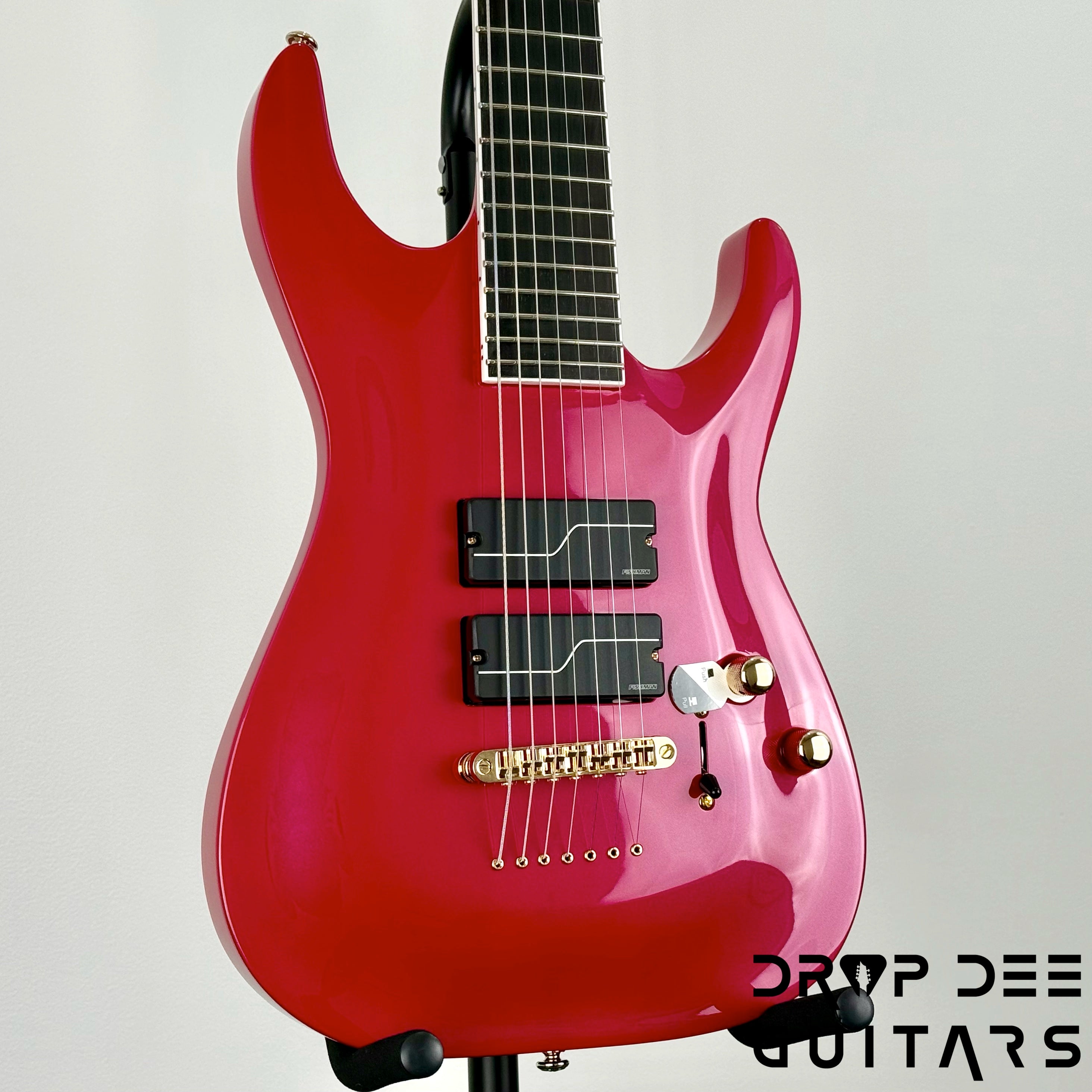 ESP LTD Stephen Carpenter SC-607B Baritone 7-String Electric Guitar w/ Case - Magenta Metallic