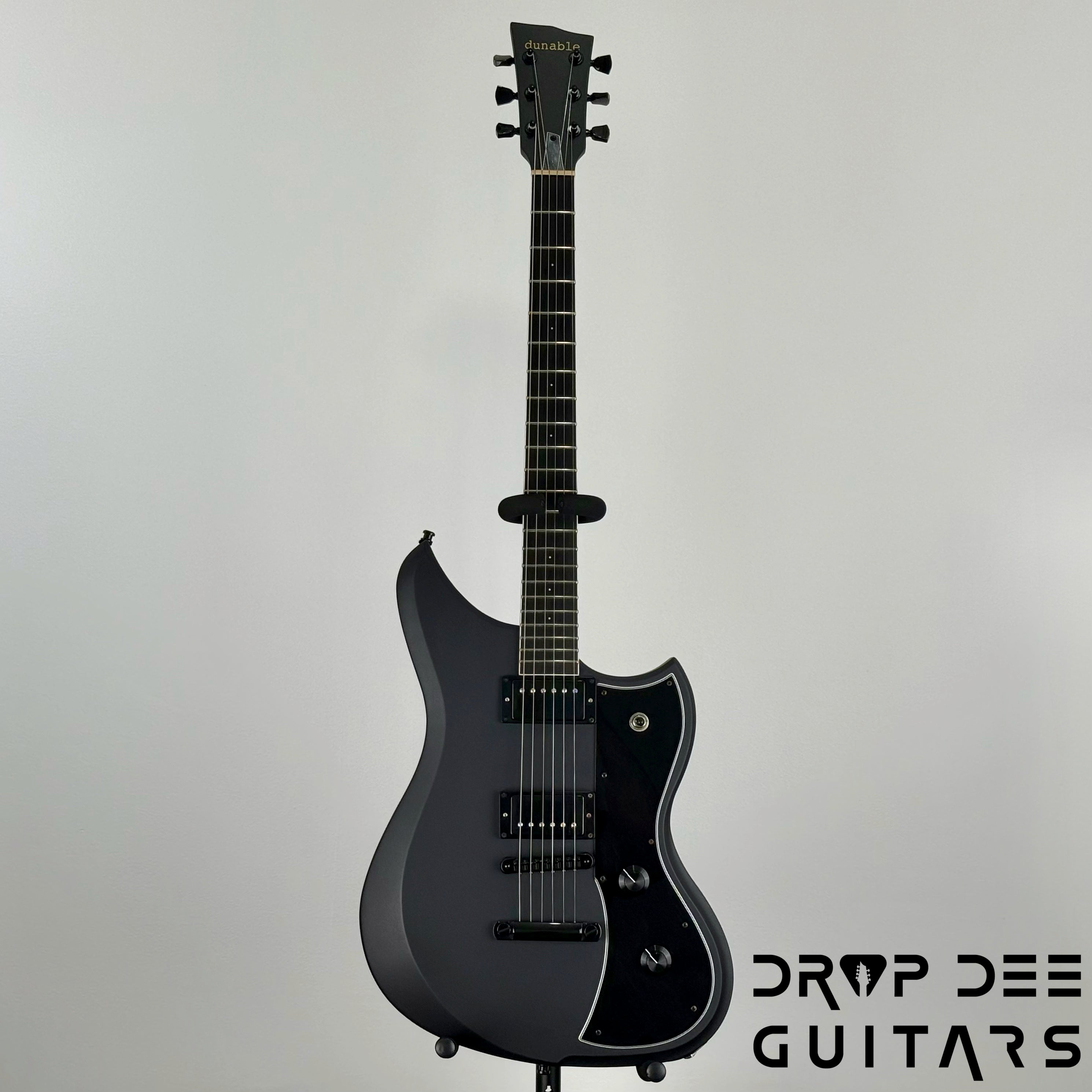 Dunable USA Custom Shop Yeti Electric Guitar w/ Case - Murder Blackout Satin