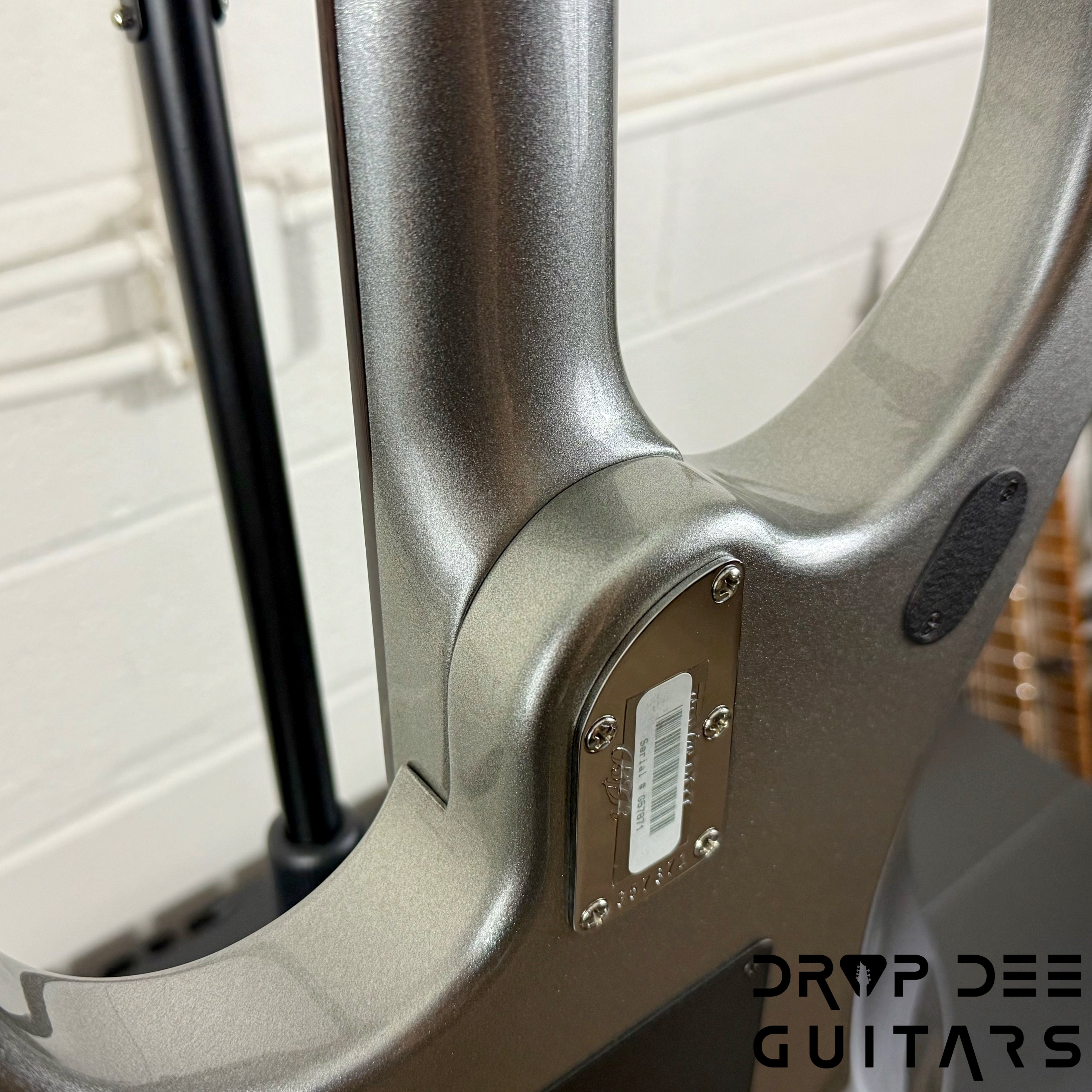 Ernie Ball Music Man JP13 6 Electric Guitar w/ Case - Platinum Silver