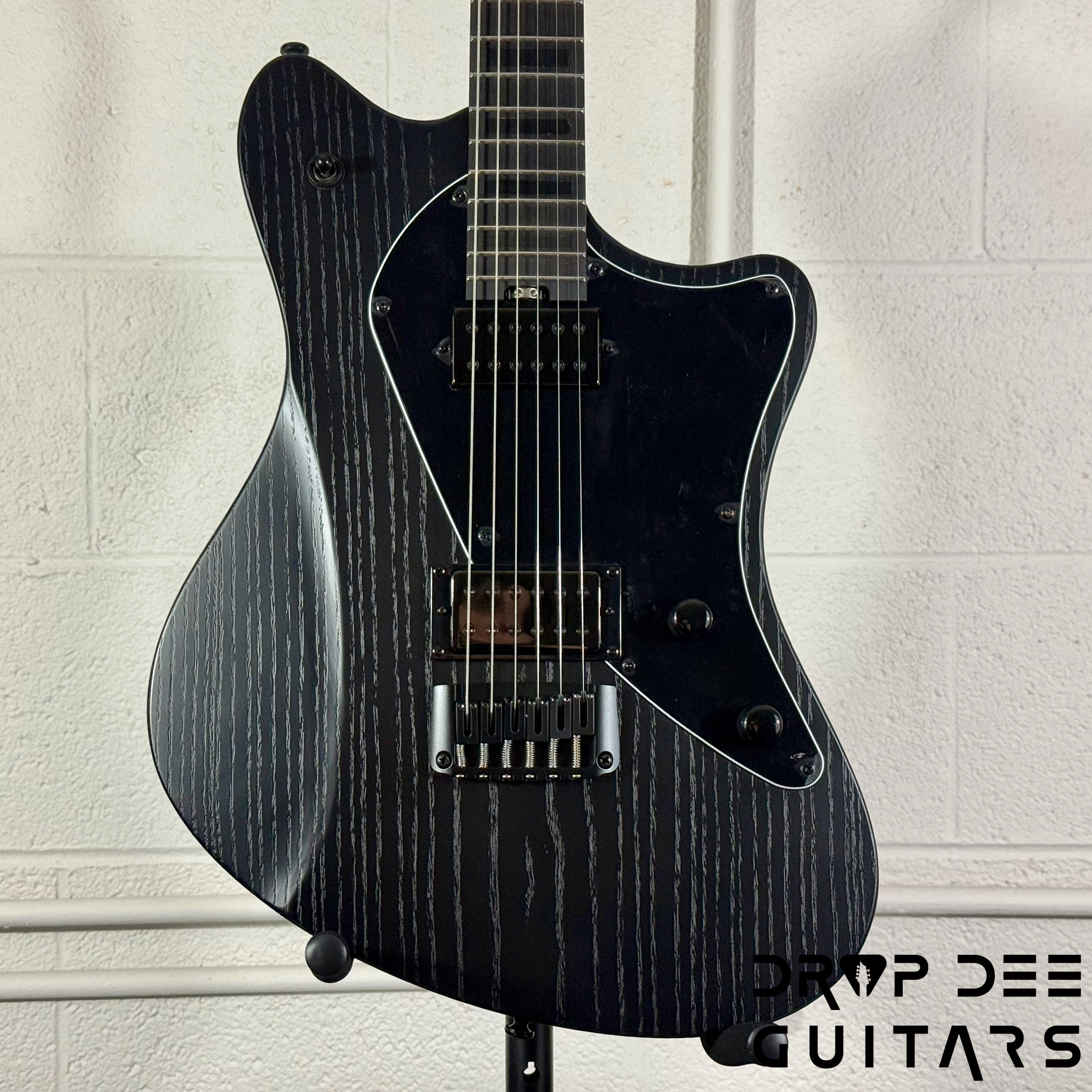 Balaguer 10th Anniversary Espada Modern Baritone Electric Guitar w/ Case - Rustic Black Satin