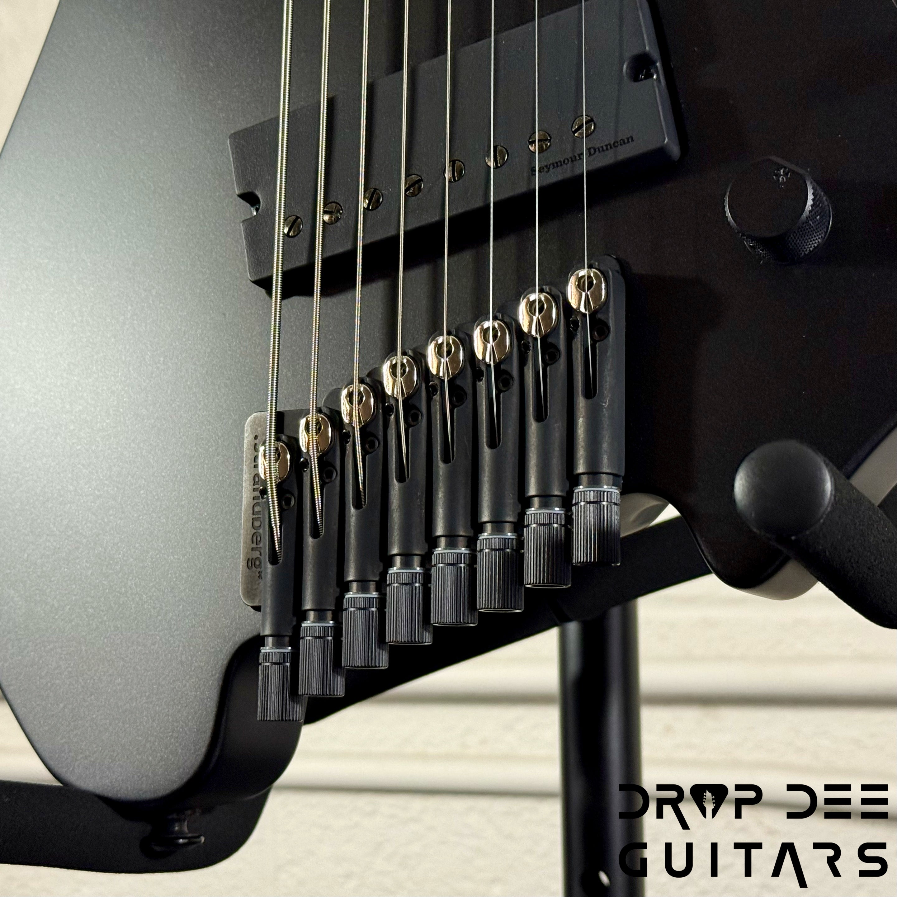 Strandberg Boden Standard N2.8 8-String Multiscale Headless Electric Guitar w/ Bag - Black Satin Metallic